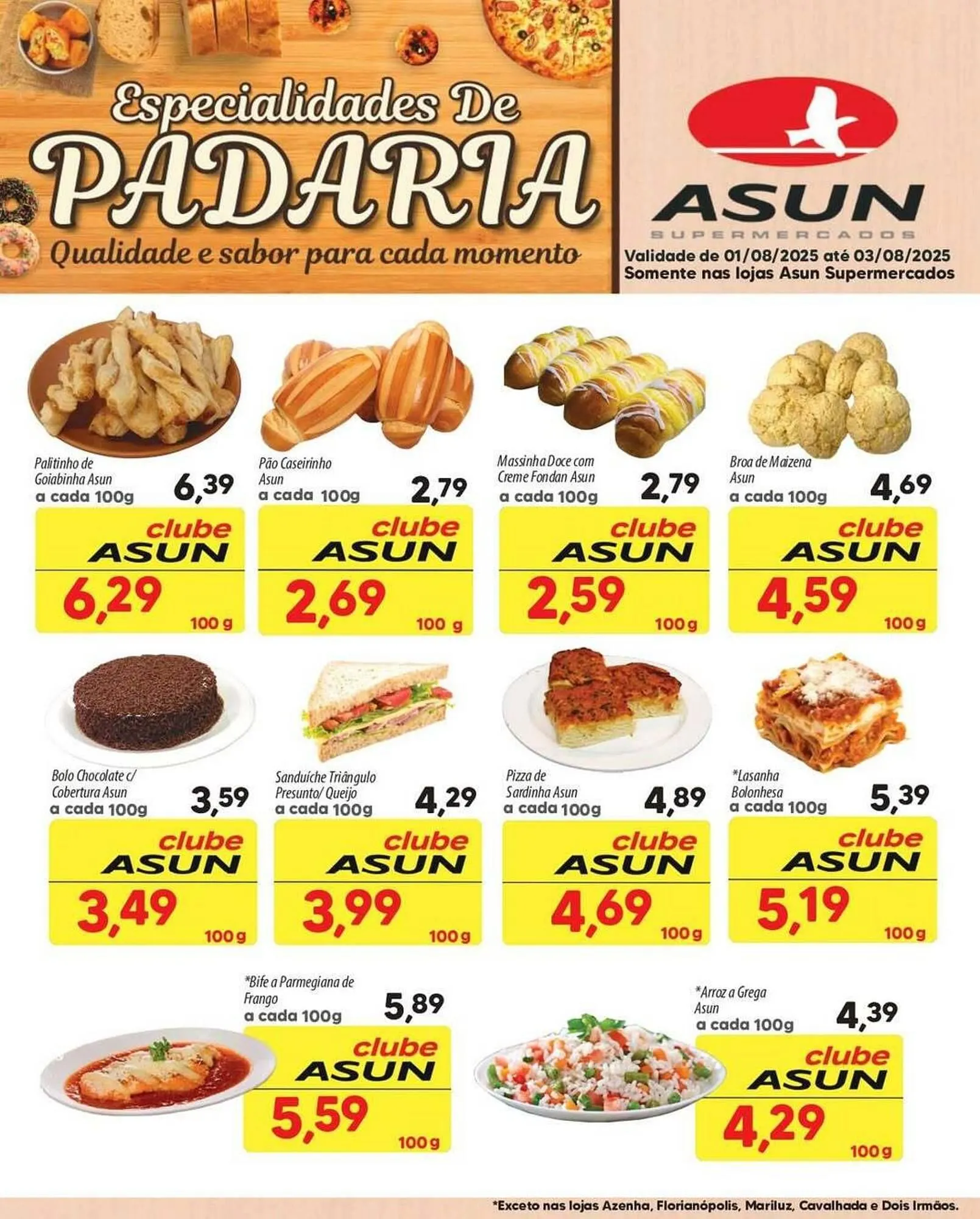Encarte de Catálogo Asun 1 de agosto até 3 de agosto 2025 - Pagina 1
