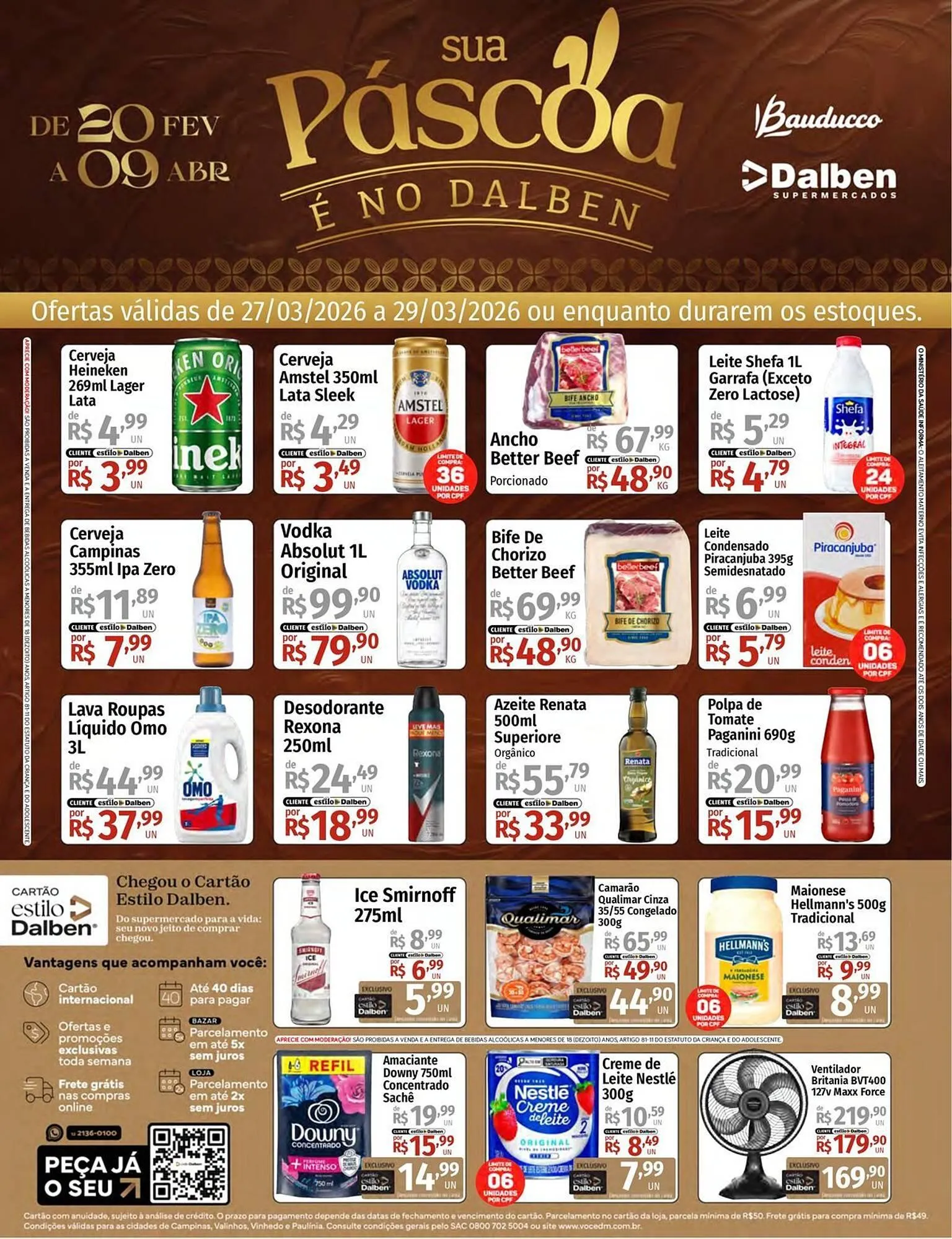 Encarte de Catálogo Supermercado Dalben 27 de março até 29 de março 2026 - Pagina 1