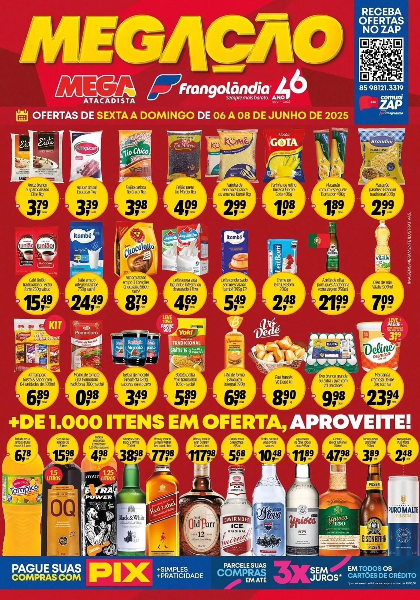 Encarte de Ofertas Frangolândia 6 de junho até 8 de junho 2025 - Pagina 1