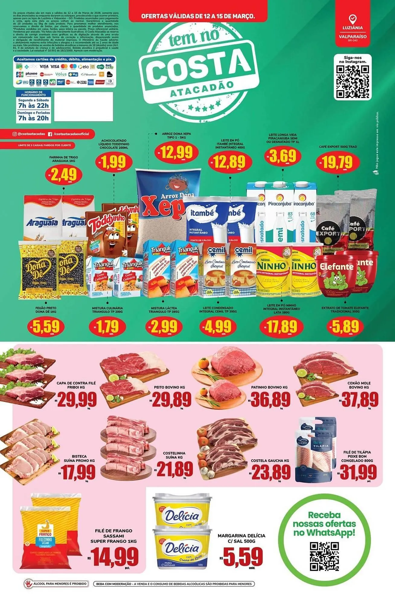 Encarte de Tabloide Costa Atacadão 12 de março até 15 de março 2026 - Pagina 2