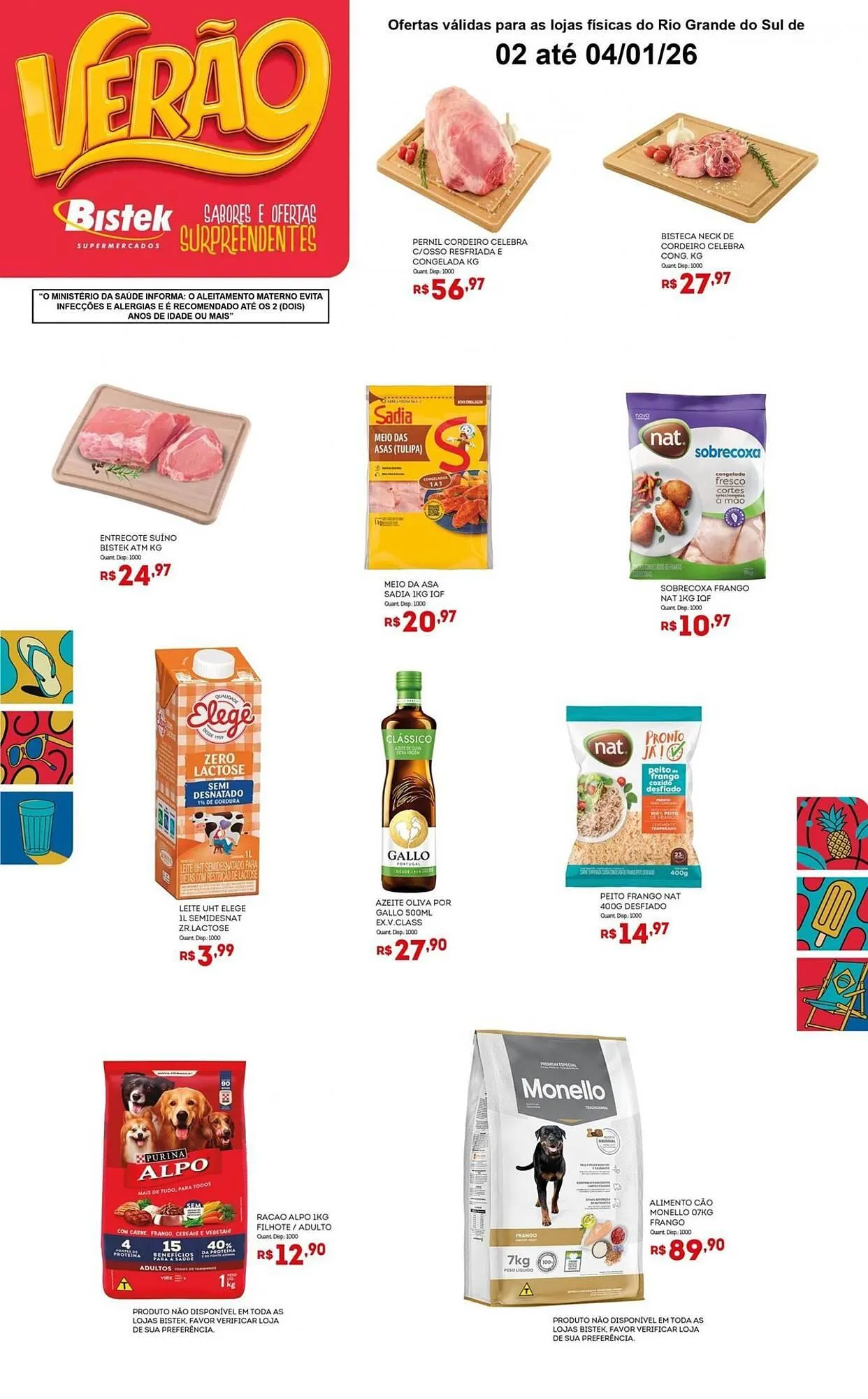 Encarte de Encarte Bistek Supermercados 2 de janeiro até 4 de janeiro 2026 - Pagina 2