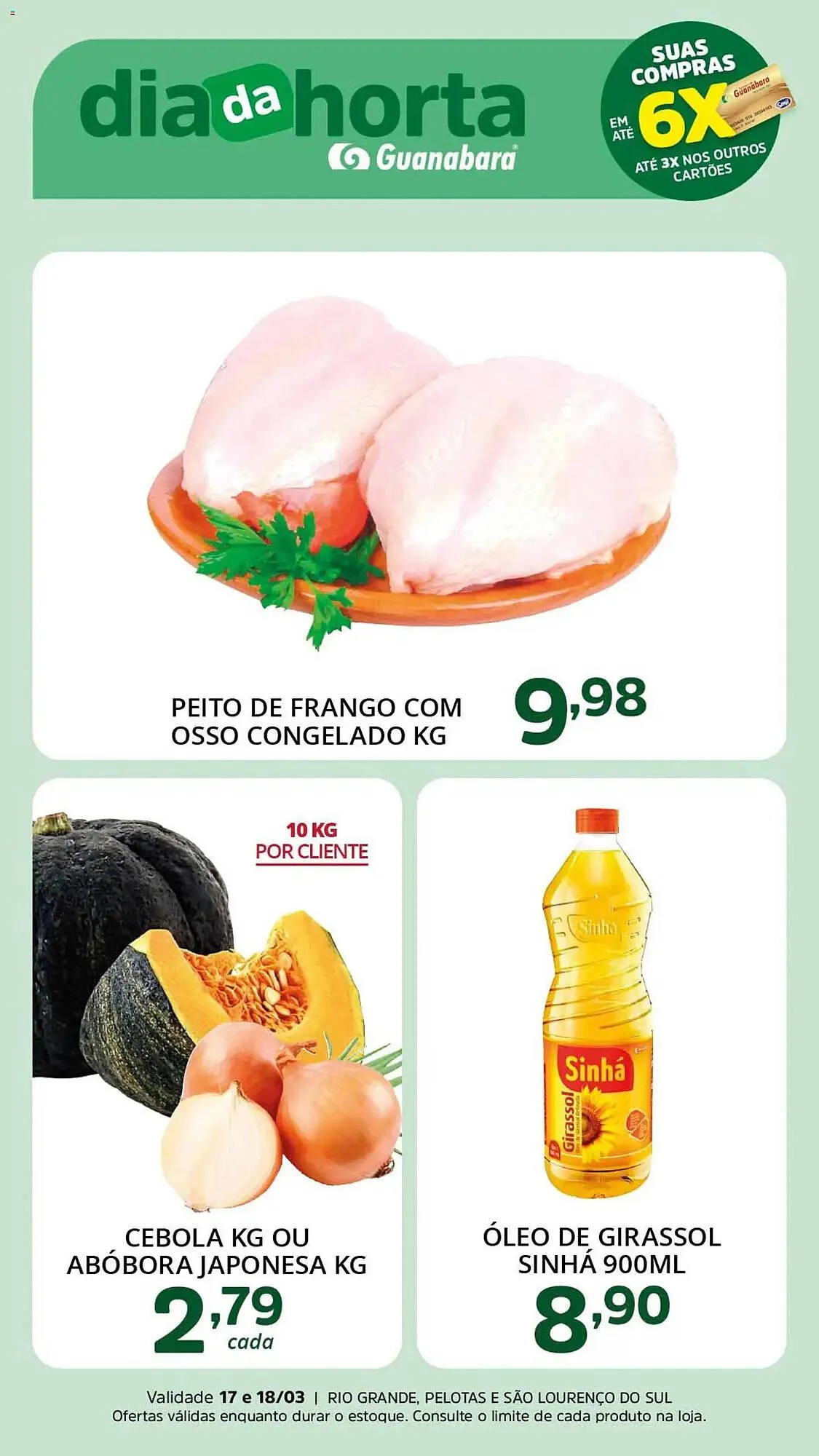 Encarte de Encarte Supermercados Guanabara 17 de março até 18 de março 2026 - Pagina 1