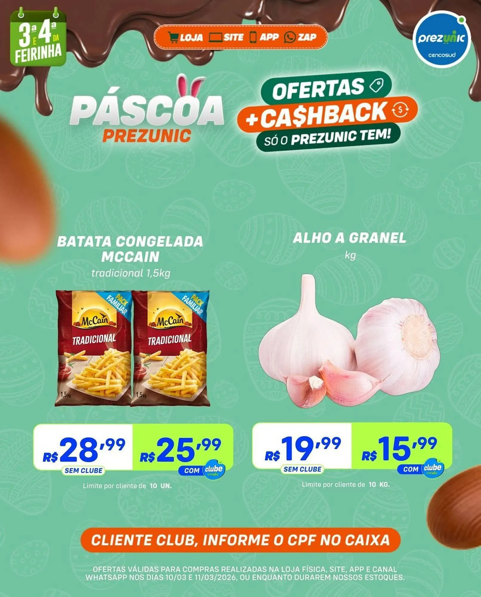 Encarte de Encarte Prezunic 10 de março até 11 de março 2026 - Pagina 6