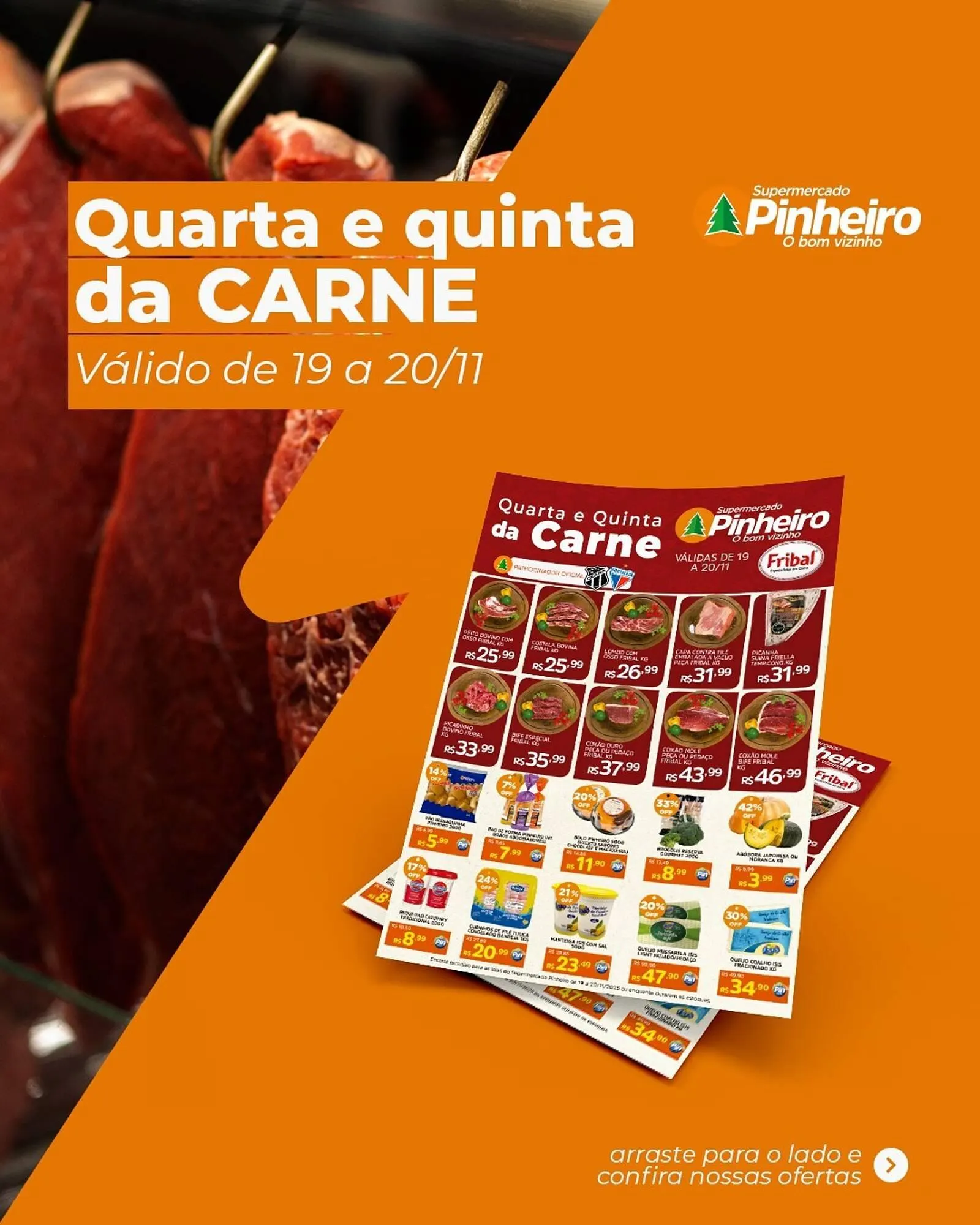 Encarte de Encarte Pinheiro Supermercado 19 de novembro até 20 de novembro 2025 - Pagina 1