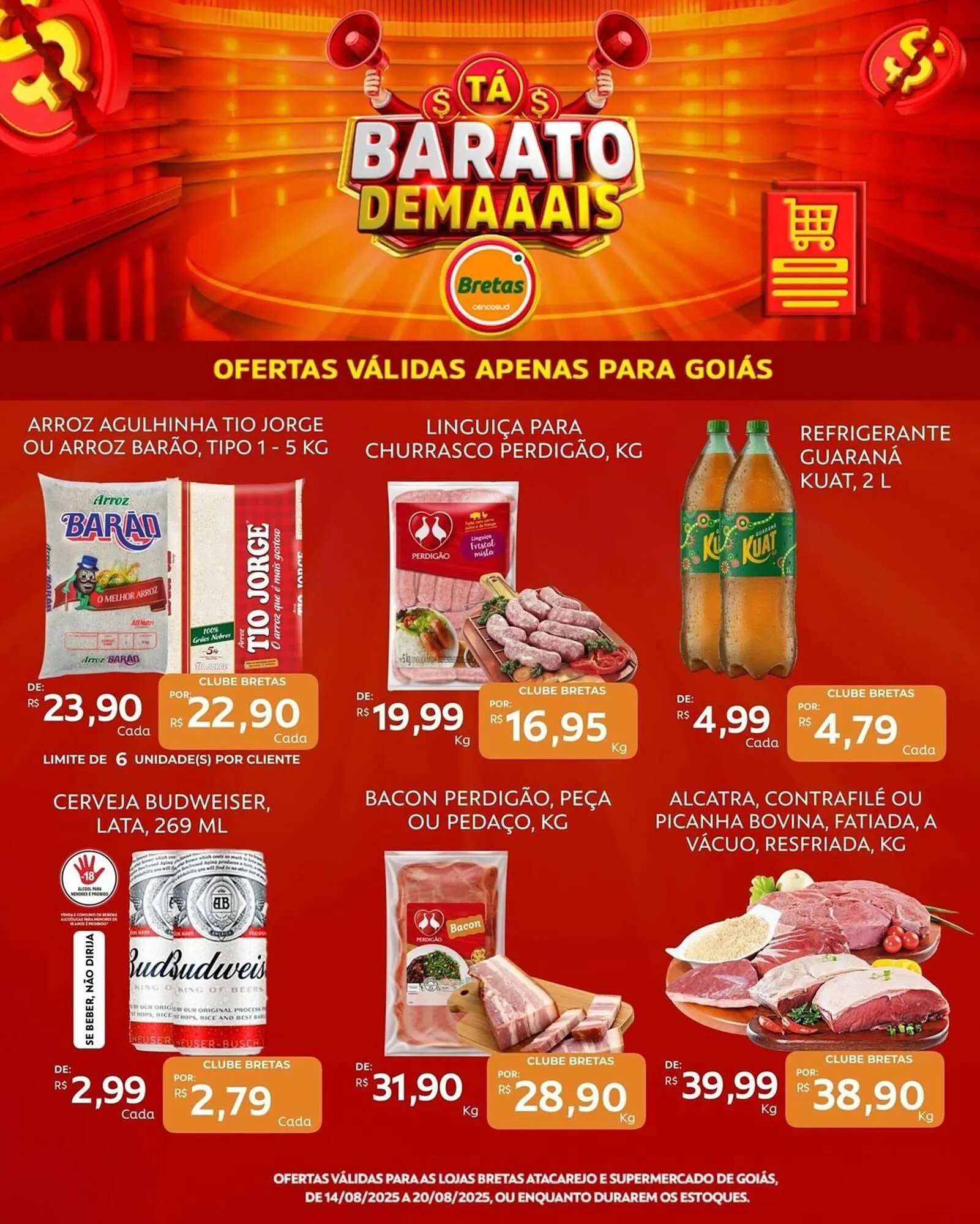 Encarte de Catálogo Supermercados Bretas 14 de agosto até 21 de agosto 2025 - Pagina 2