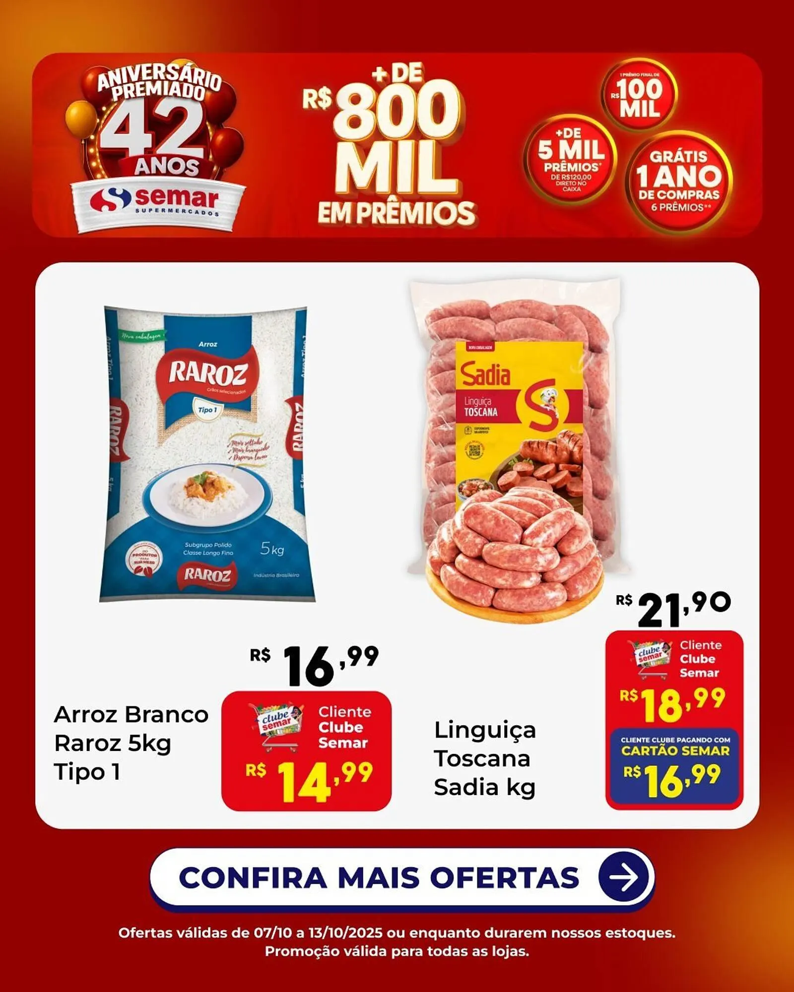 Encarte de Folheto Semar Supermercado 7 de outubro até 13 de outubro 2025 - Pagina 1