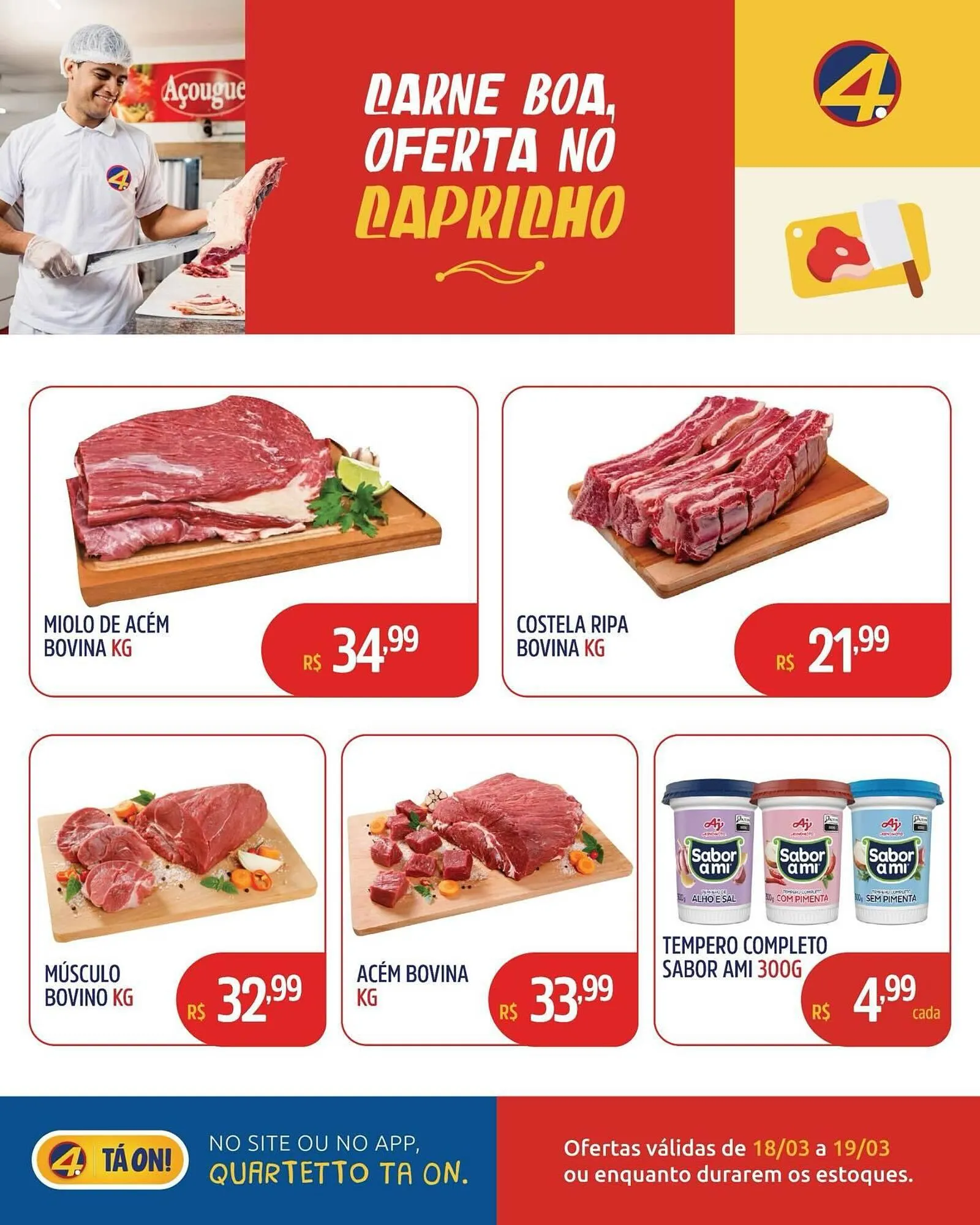 Encarte de Catálogo Quartetto Supermercados 18 de março até 19 de março 2026 - Pagina 2