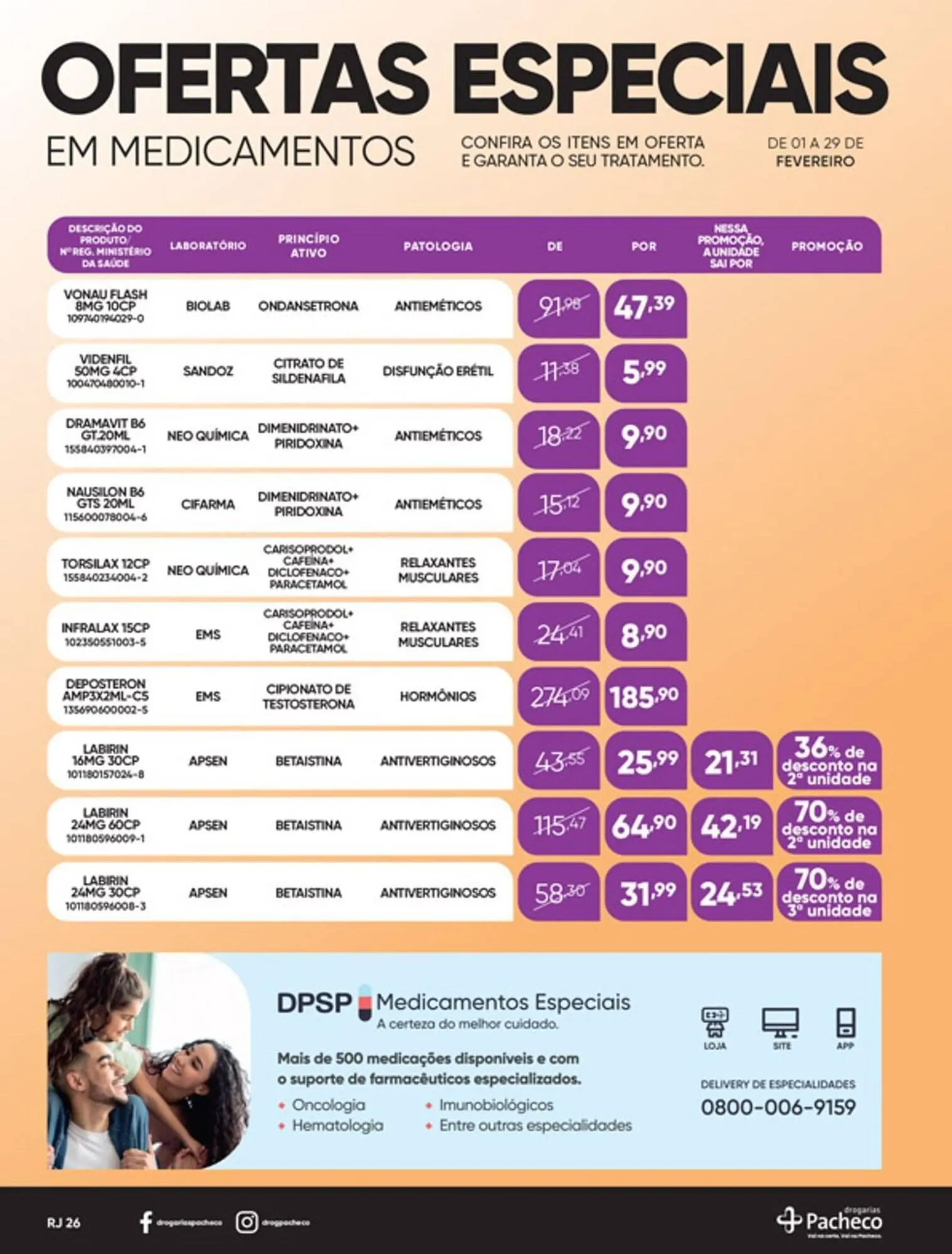 Encarte de Catálogo Drogarias Pacheco 1 de fevereiro até 29 de fevereiro 2024 - Pagina 26
