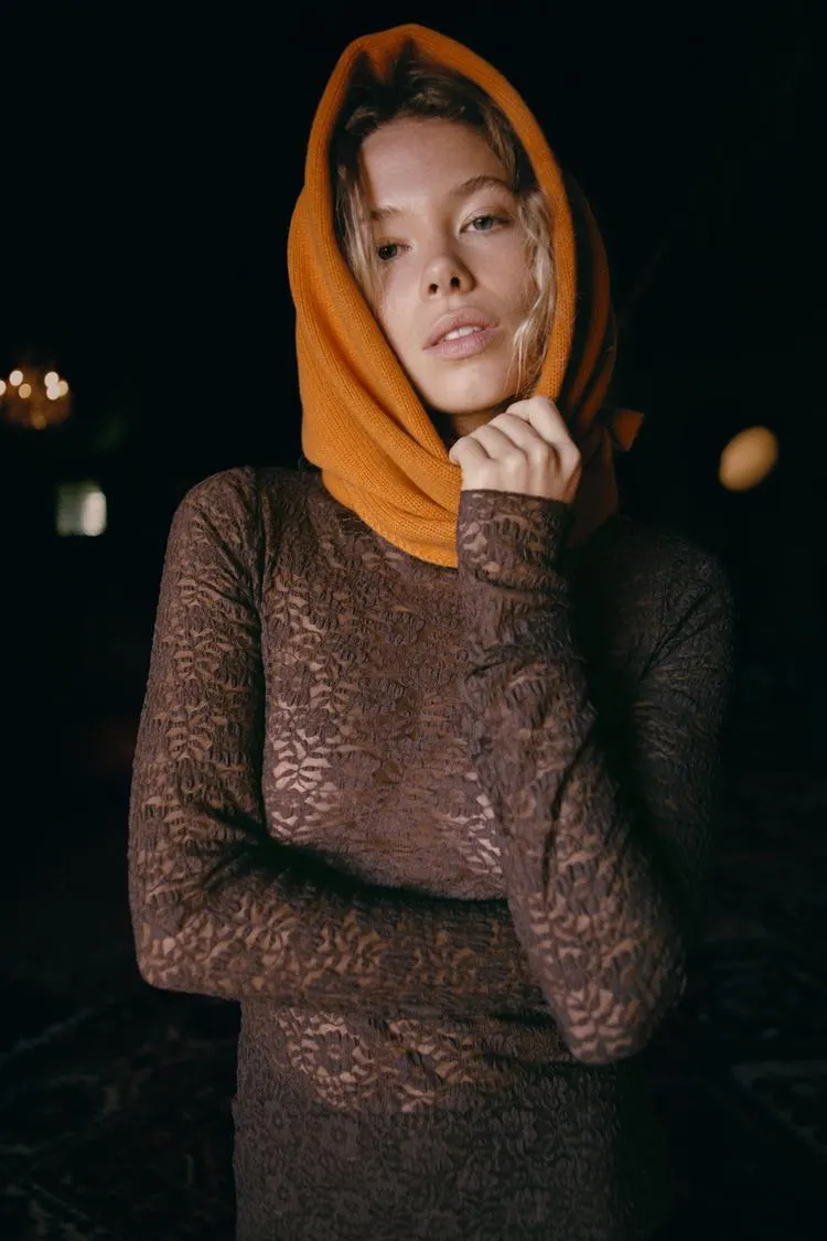 BANDANA TRIANGULAR LÃ 100%