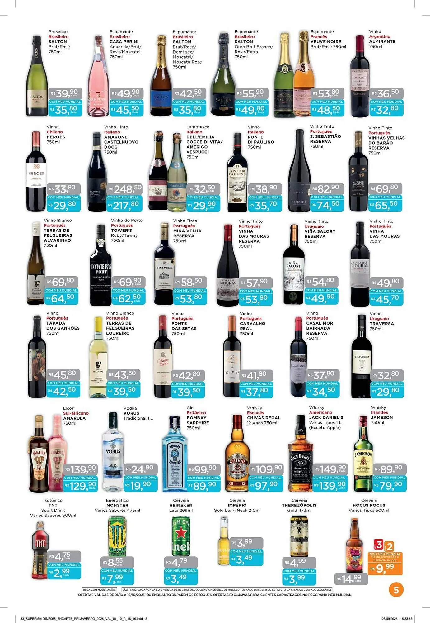 Encarte de Encarte Supermercados Mundial 2 de outubro até 16 de outubro 2025 - Pagina 5