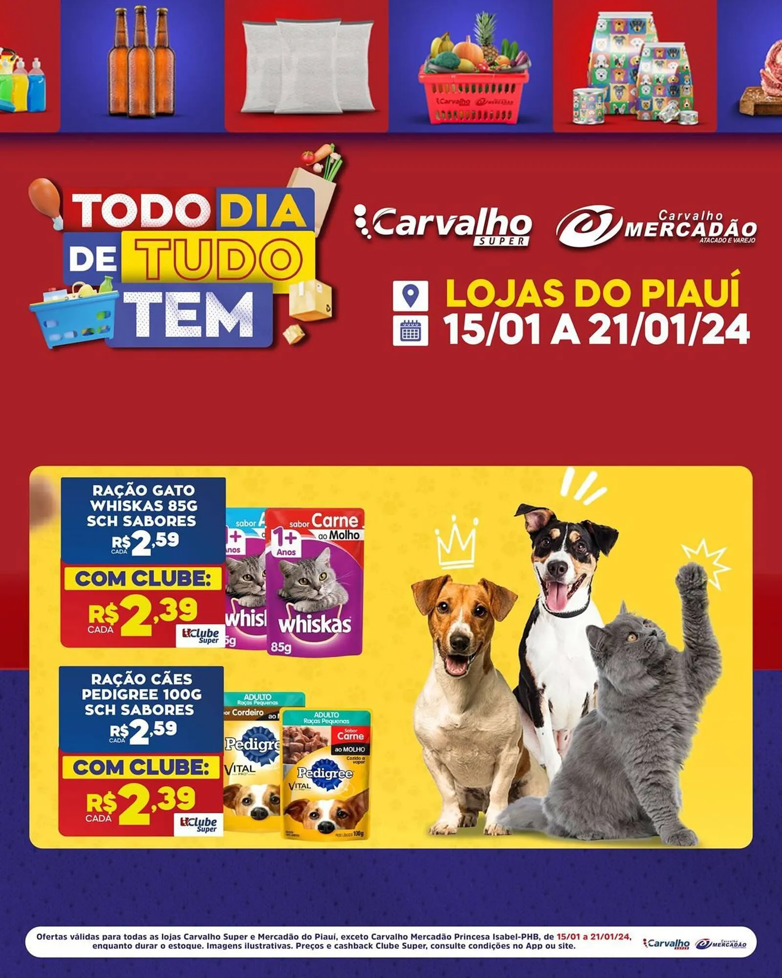 Encarte de Catálogo Carvalho Supermercado 15 de janeiro até 21 de janeiro 2024 - Pagina 8