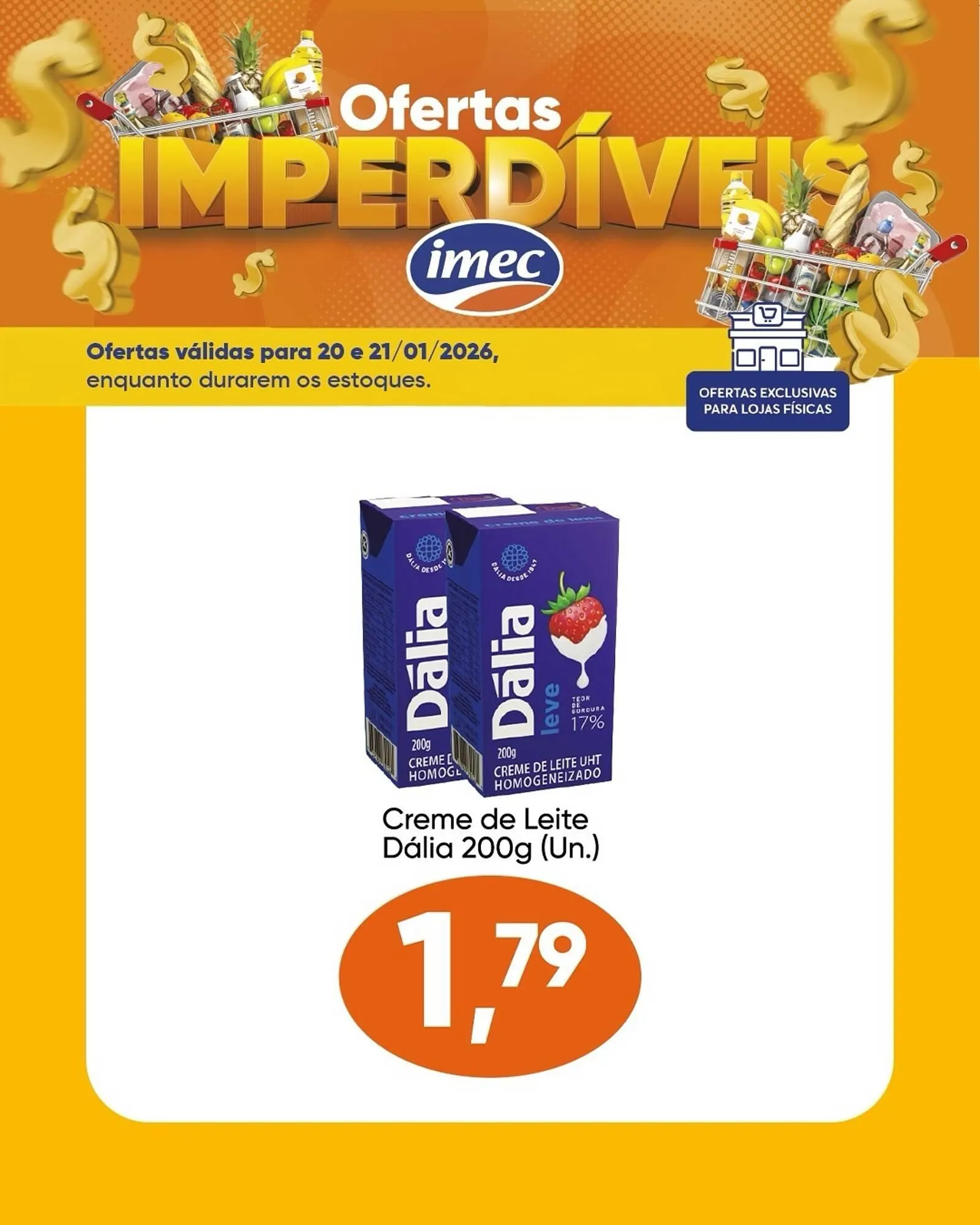 Encarte de Catálogo Imec Supermercados 20 de janeiro até 21 de janeiro 2026 - Pagina 1