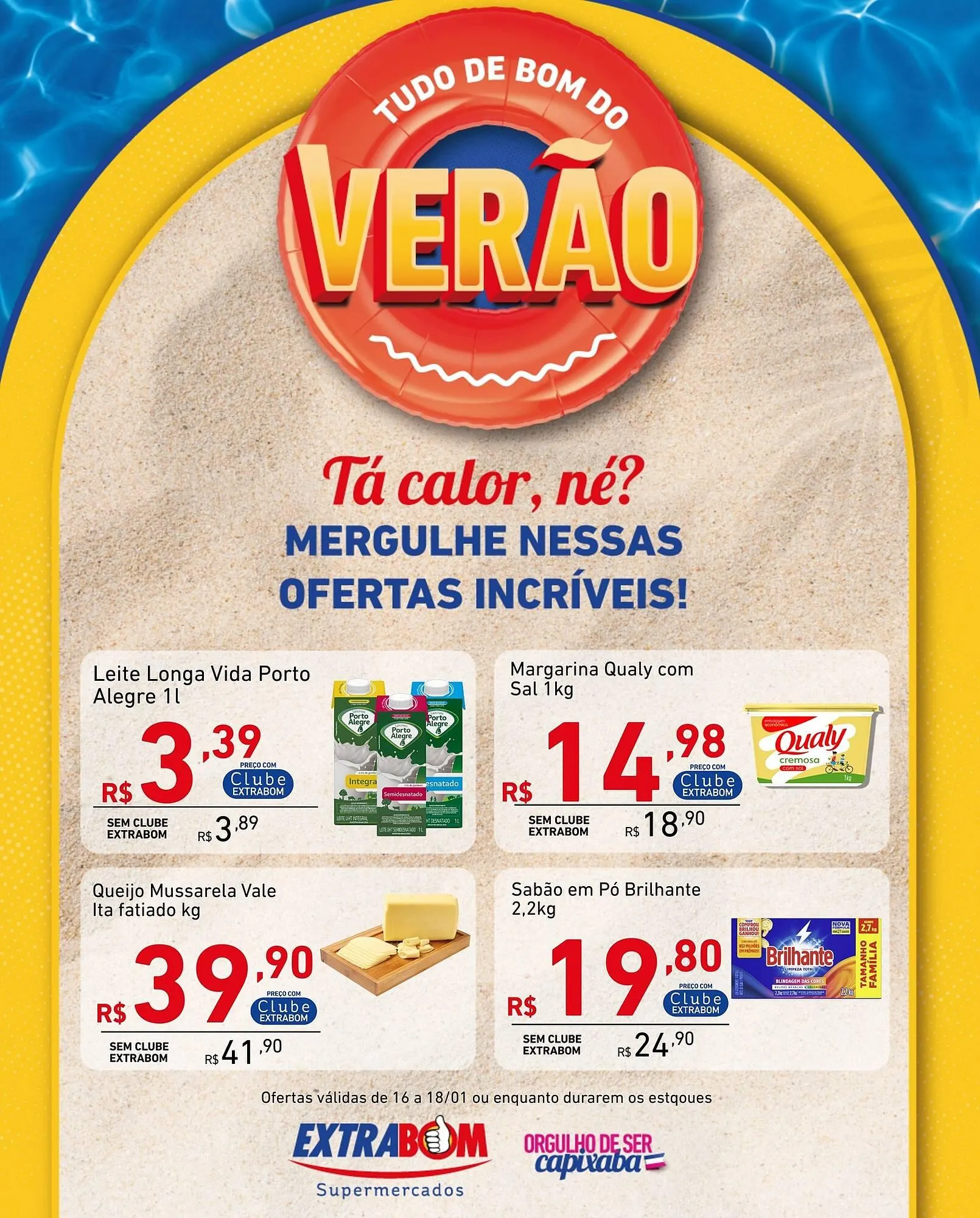 Encarte de Catálogo Extrabom Supermercados 16 de janeiro até 18 de janeiro 2026 - Pagina 1