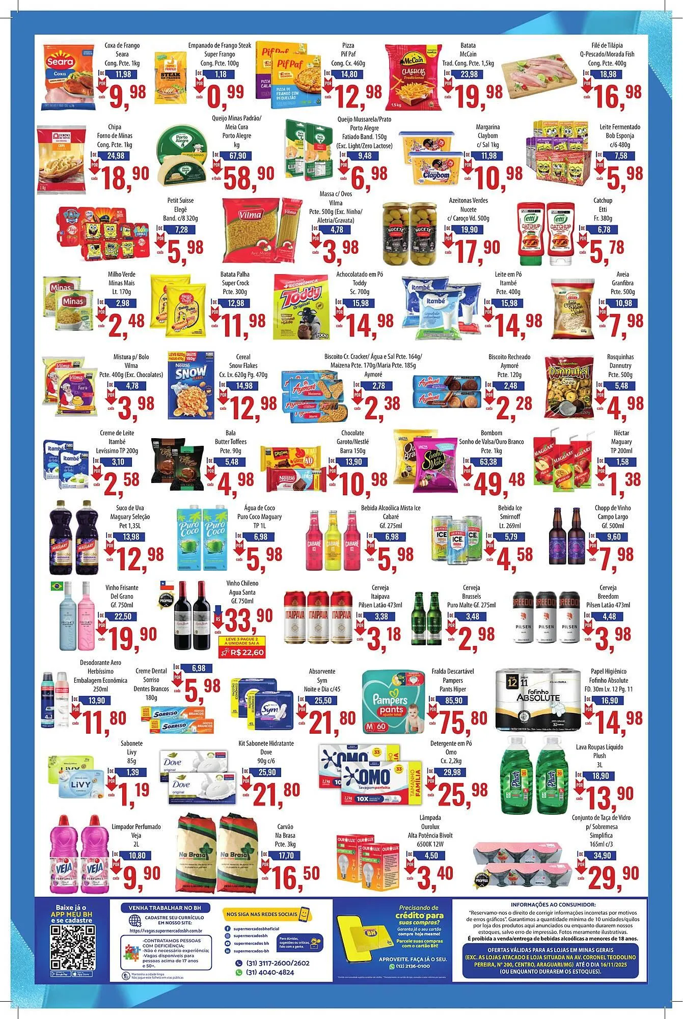 Encarte de Folheto Supermercados BH 3 de novembro até 16 de novembro 2025 - Pagina 2
