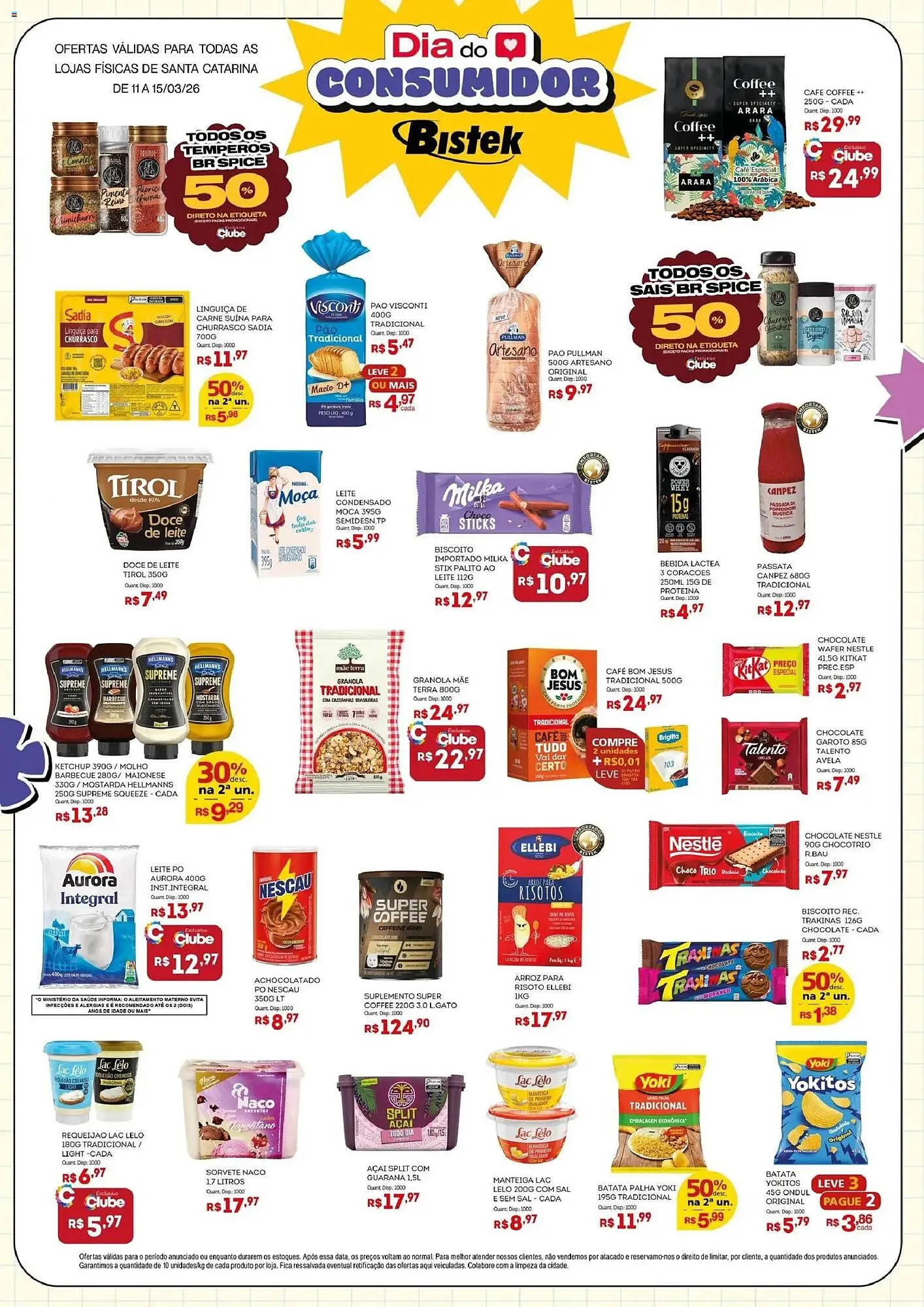Encarte de Encarte Bistek Supermercados 11 de março até 15 de março 2026 - Pagina 4