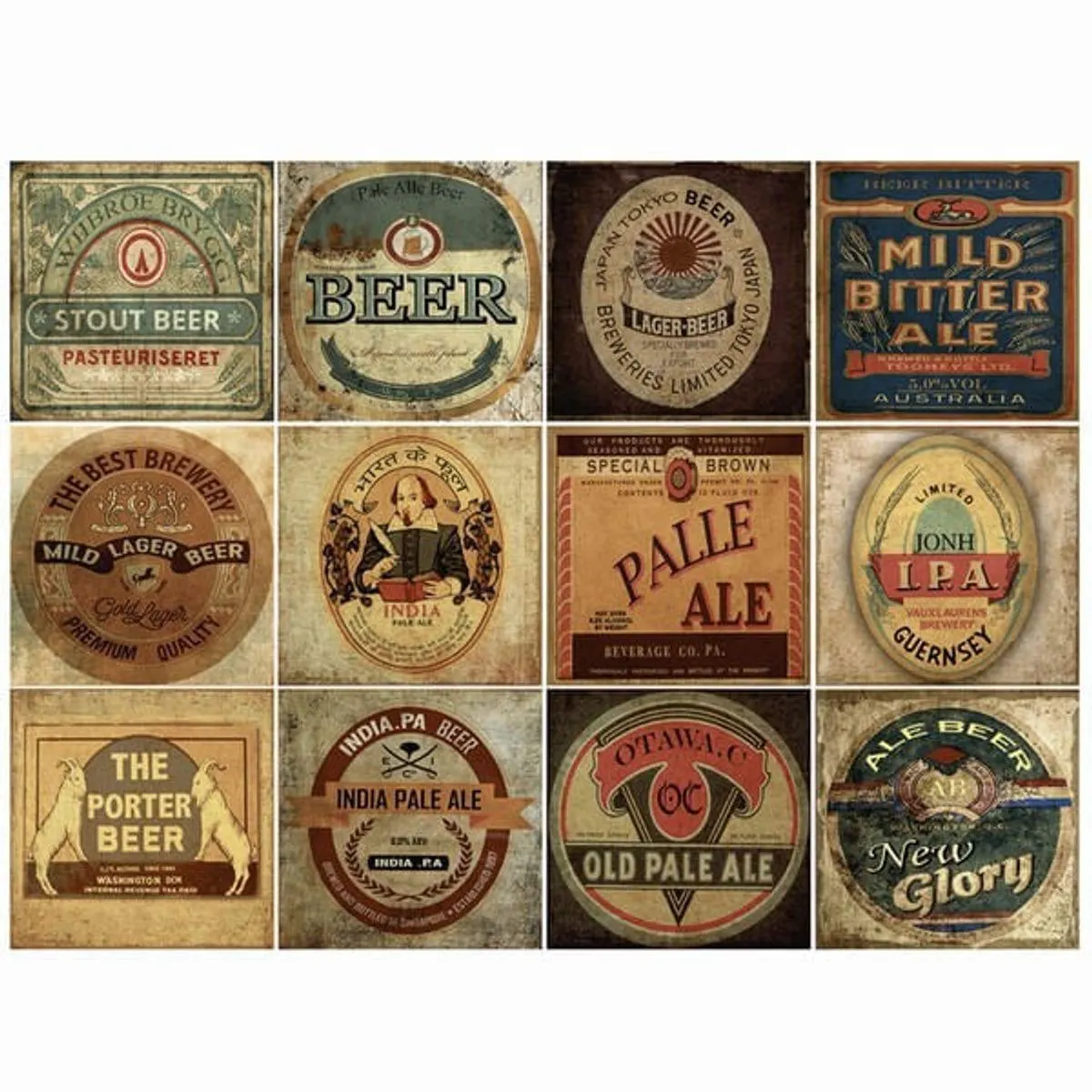 Revestimento Cerâmico Decorado 20x20cm 12 Peças Gabriela