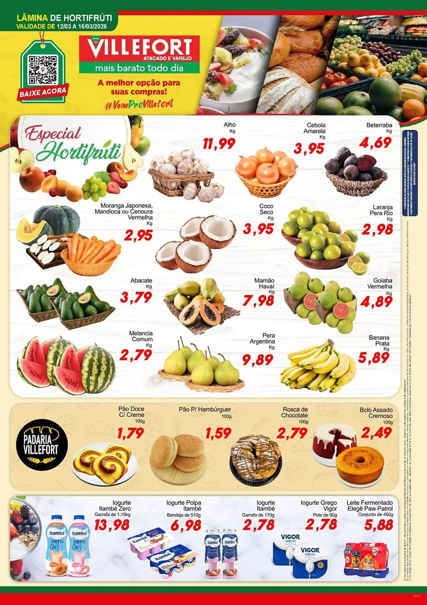 Encarte de Catálogo Villefort Atacadista 12 de março até 16 de março 2026 - Pagina 1