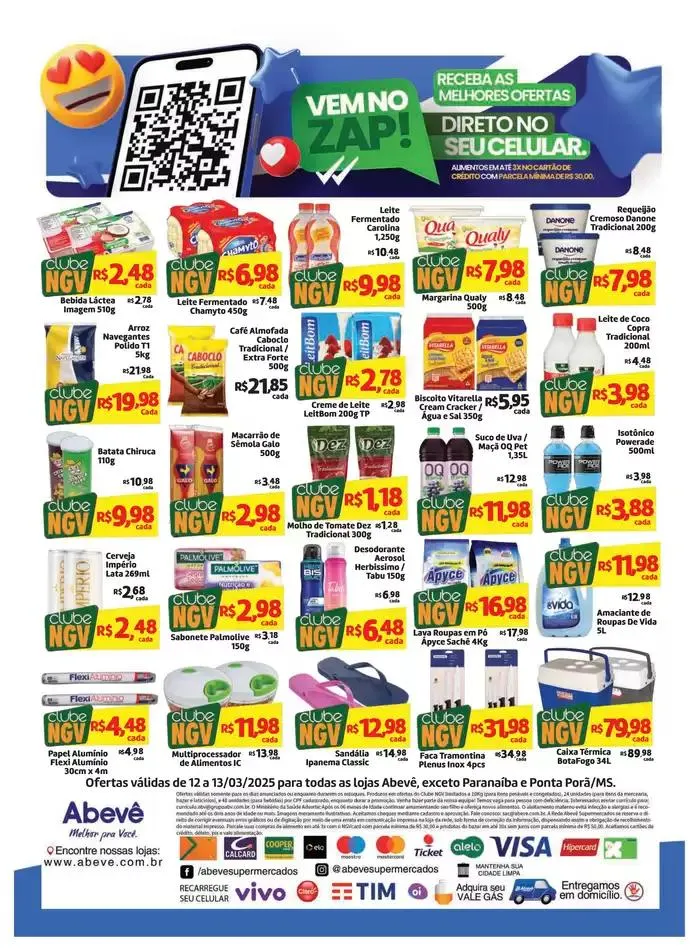 Encarte de Ofertas Abevê Supermercados 12 de março até 13 de março 2025 - Pagina 2