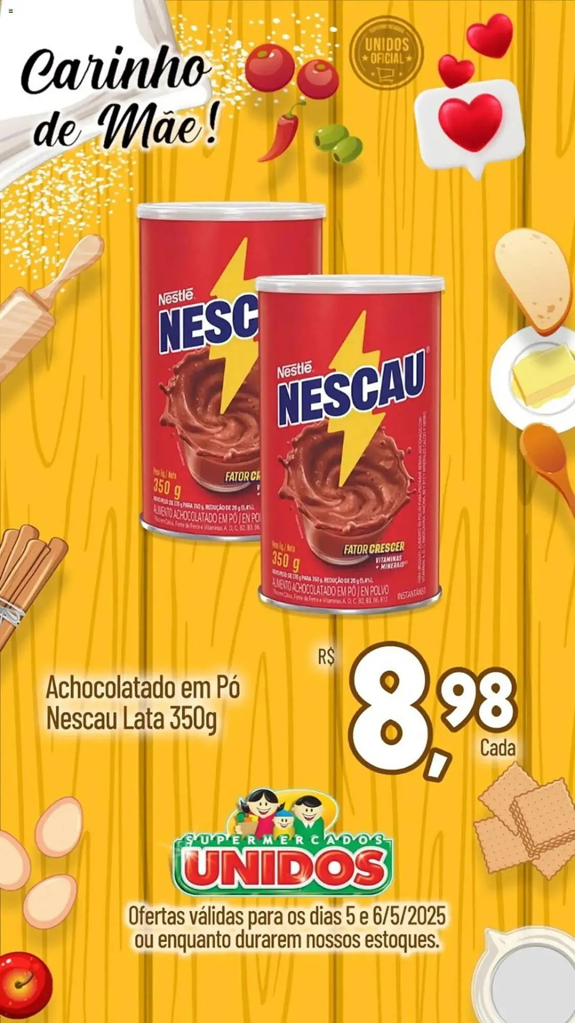 Encarte de Catálogo Supermercados Unidos 5 de maio até 6 de maio 2025 - Pagina 1
