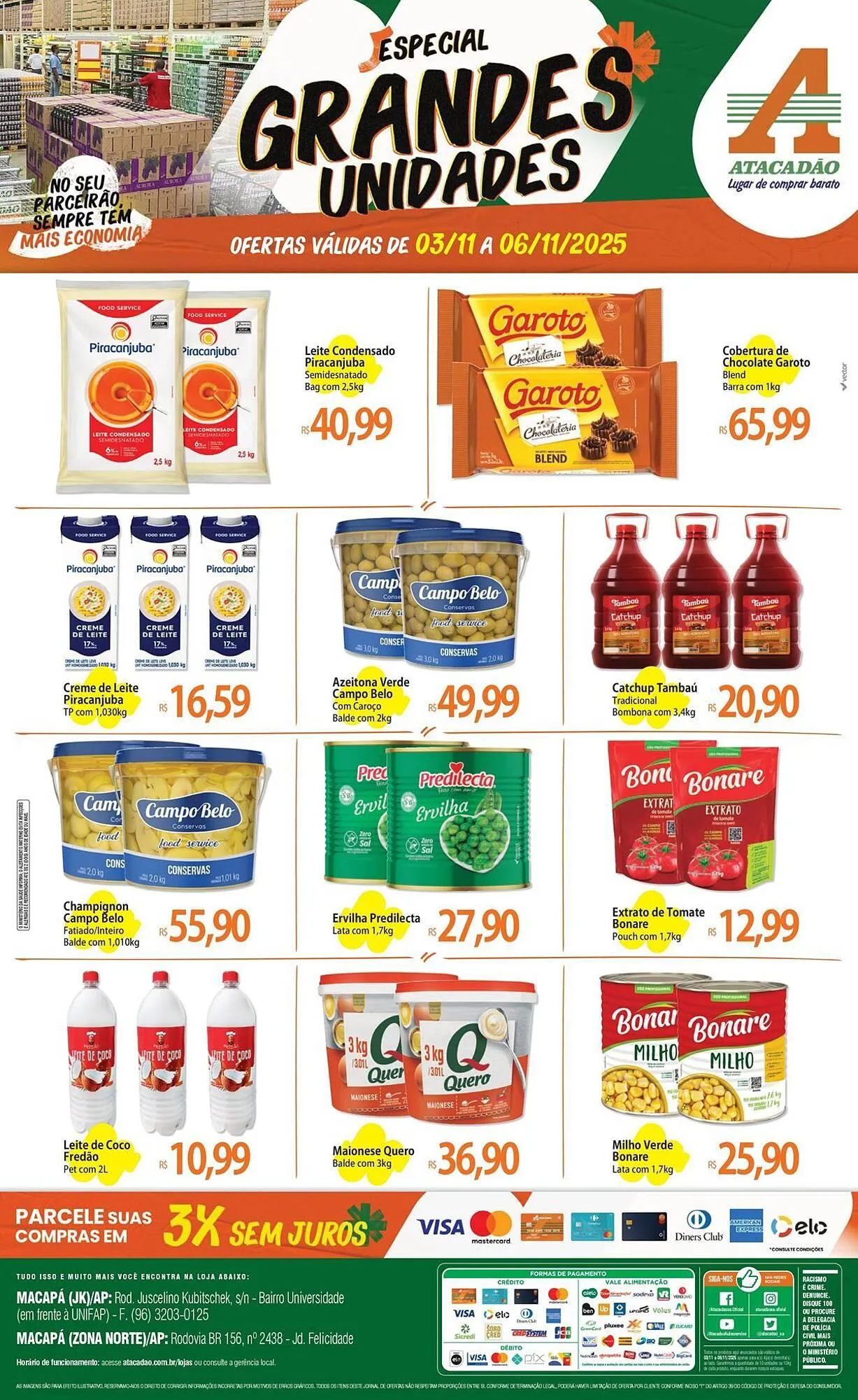 Encarte de Folheto Atacadão 3 de novembro até 6 de novembro 2025 - Pagina 1