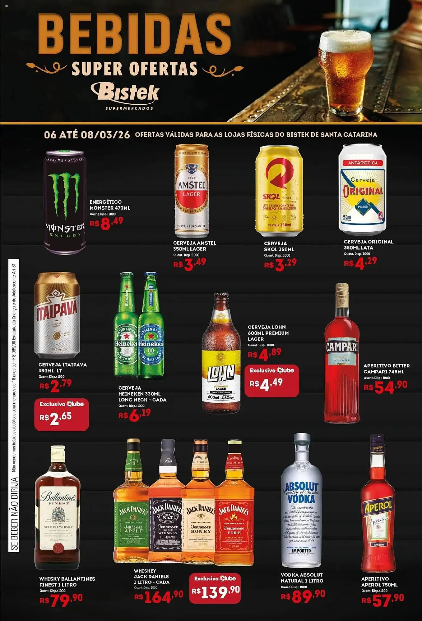 Encarte de Encarte Bistek Supermercados 6 de março até 8 de março 2026 - Pagina 1