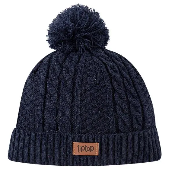 Gorro tricot marinho bebê tip top