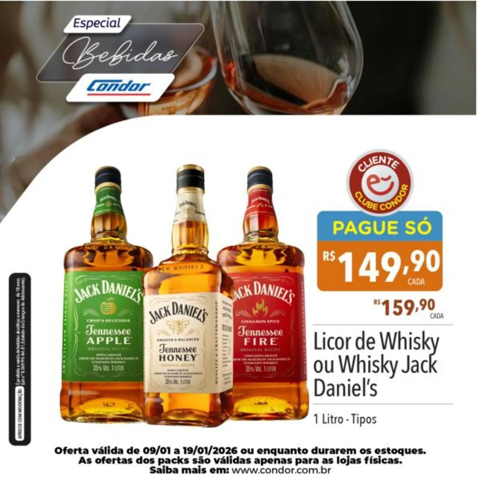 Encarte de Catálogo Supermercados Condor 9 de janeiro até 19 de janeiro 2026 - Pagina 1