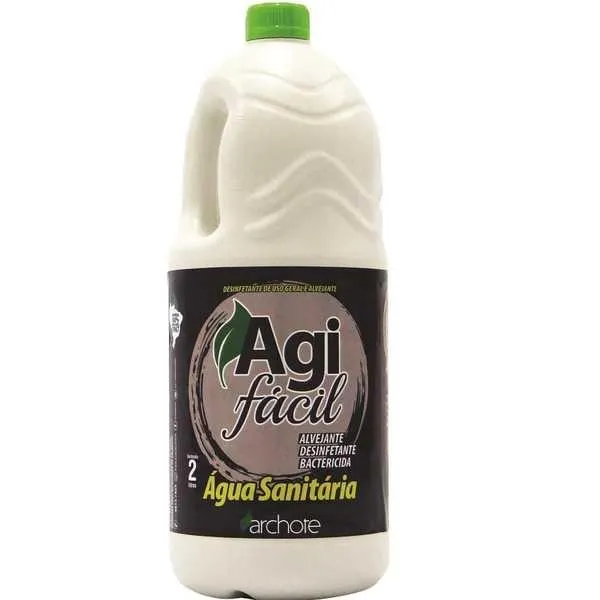 Água Sanitária Agifácil Cloro Ativo 2,0 à 2,5% 2L 1 UN