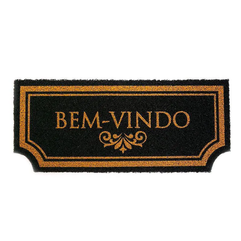 Capacho Bem-vindo Preto - Comoditá