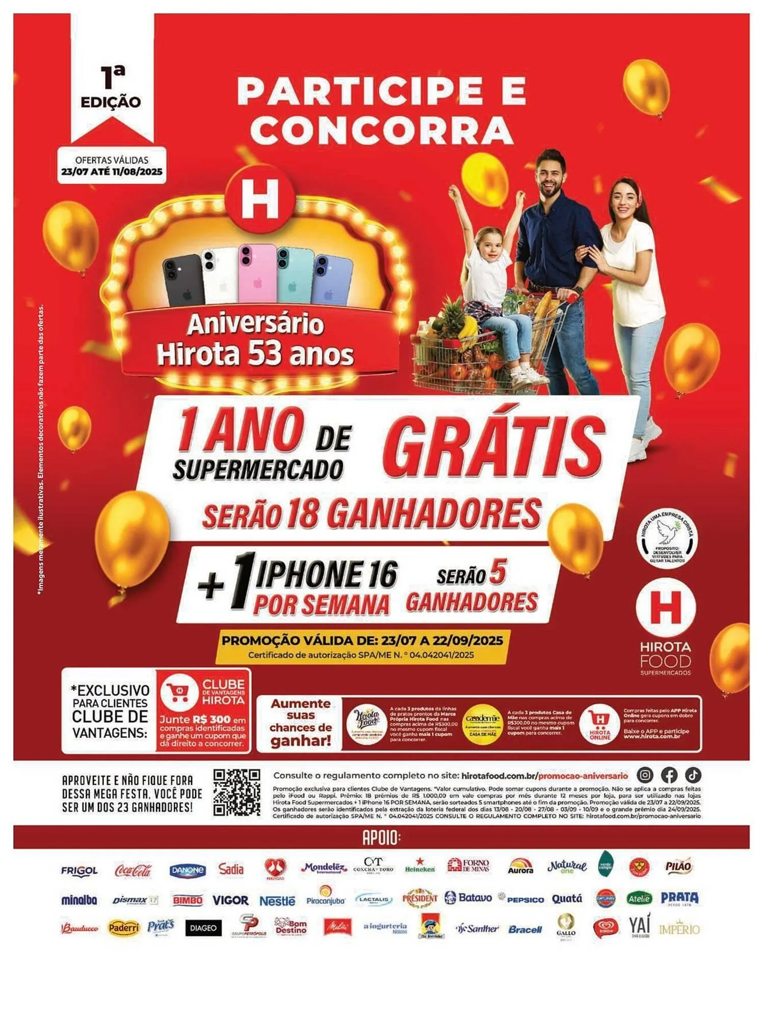 Encarte de Catálogo Hirota Food Supermercado 23 de julho até 11 de agosto 2025 - Pagina 1