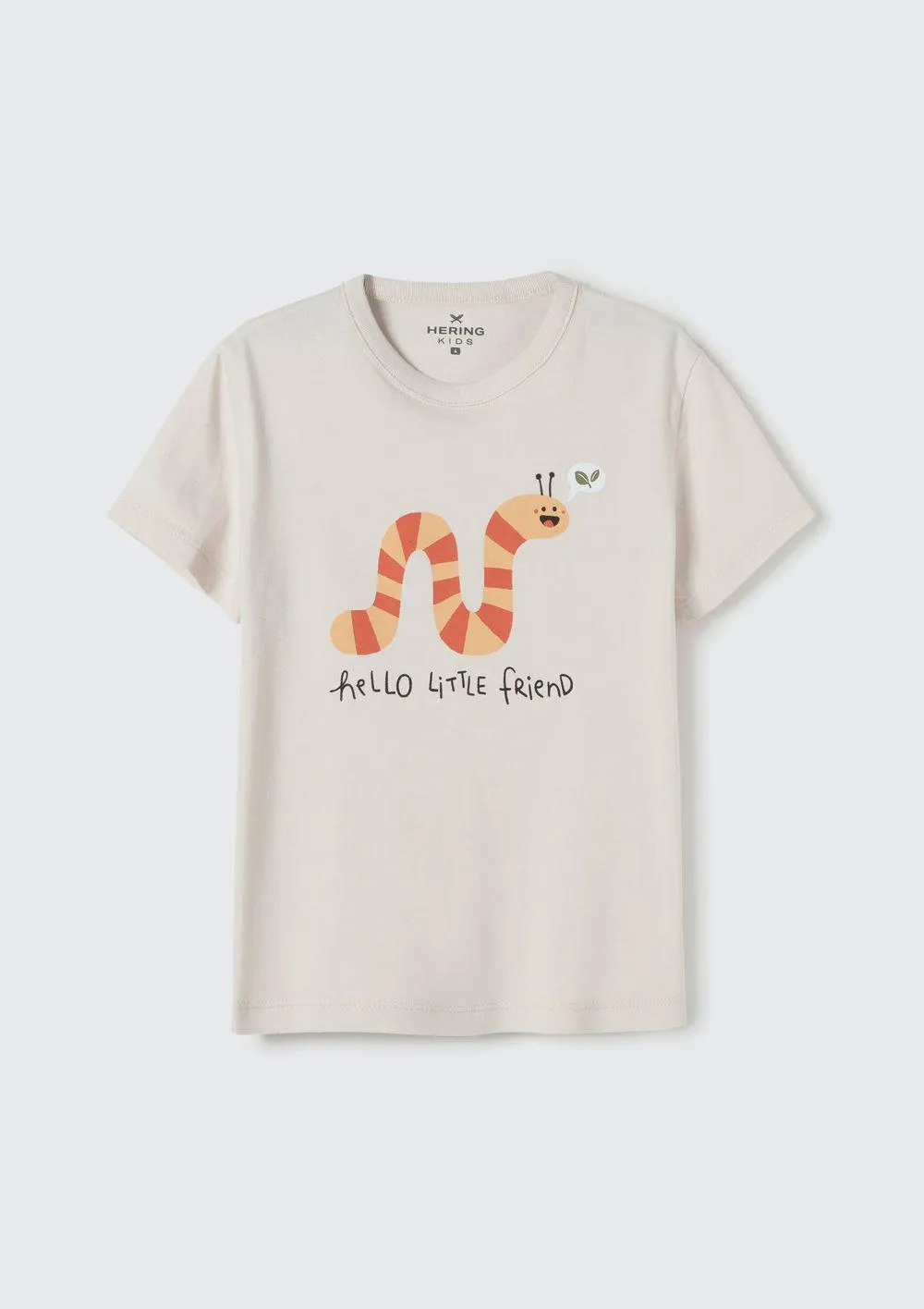 Camiseta Infantil Menino Toddler Com Estampa - Bege