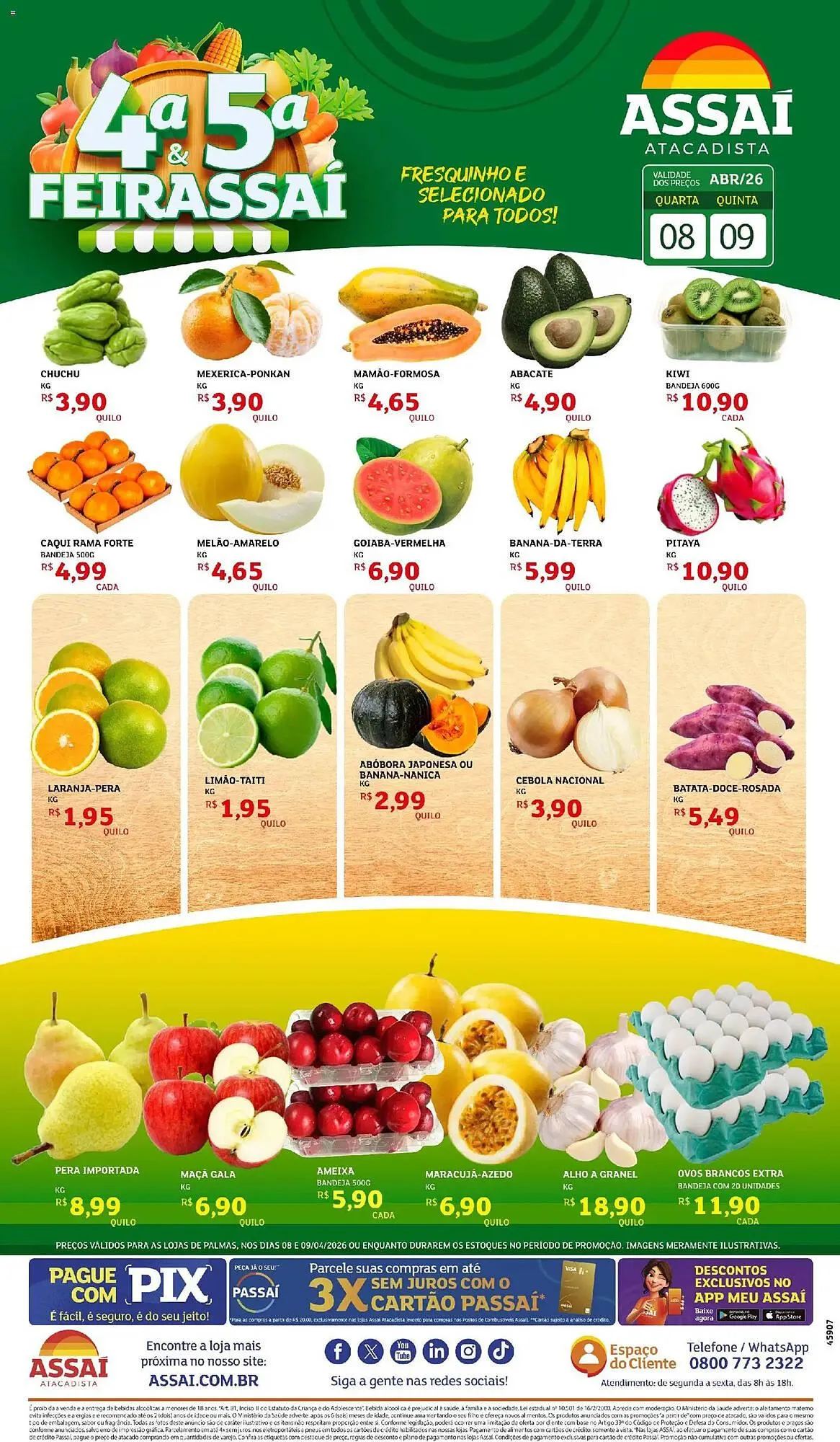 Encarte de Encarte Assaí Atacadista 9 de abril até 9 de abril 2026 - Pagina 1