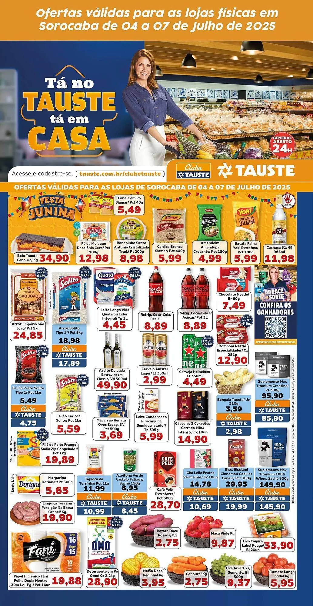 Encarte de Catálogo Supermercados Tauste 4 de julho até 7 de julho 2025 - Pagina 1