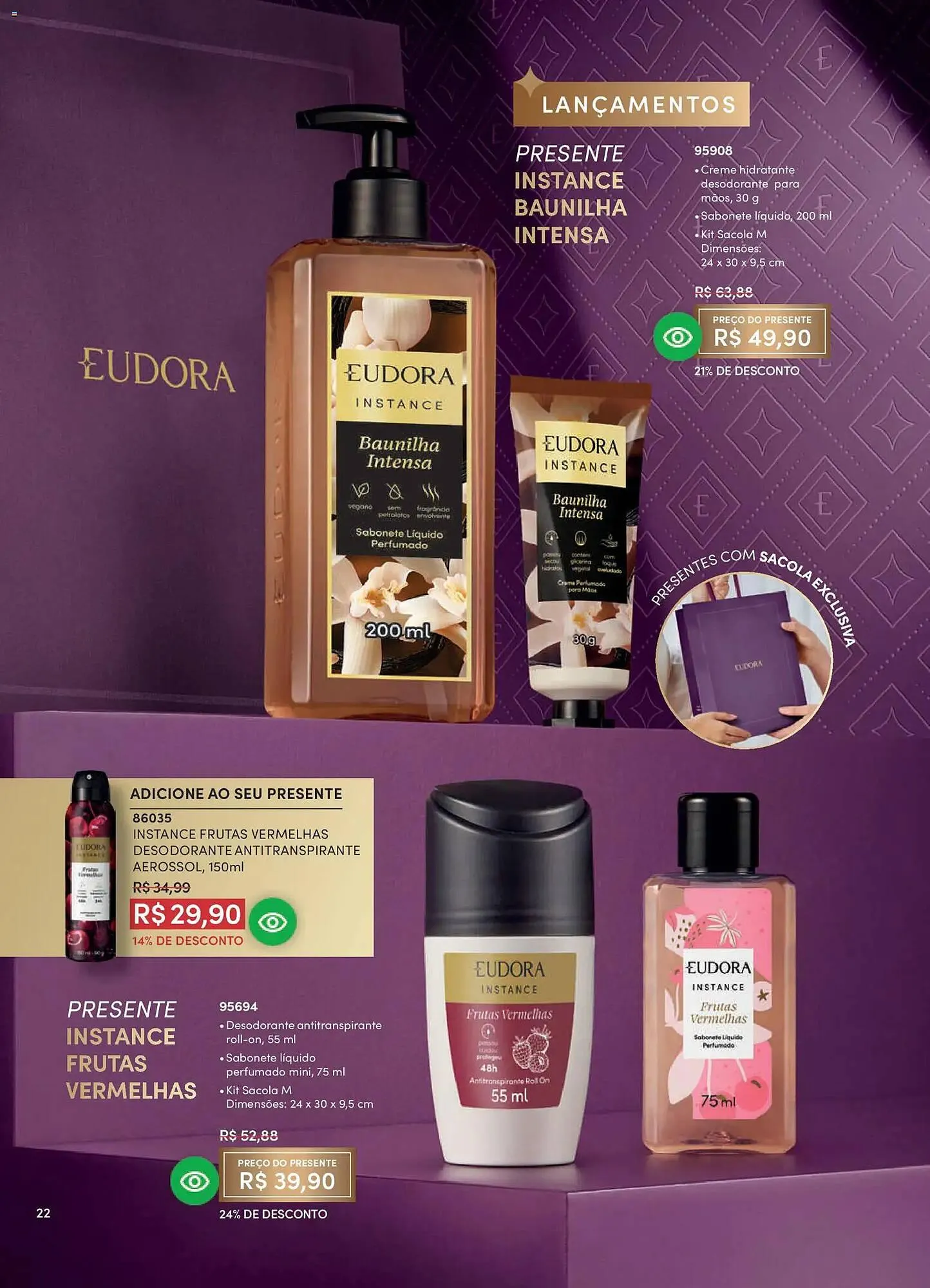 Encarte de Catálogo Eudora 11 de março até 10 de abril 2026 - Pagina 30