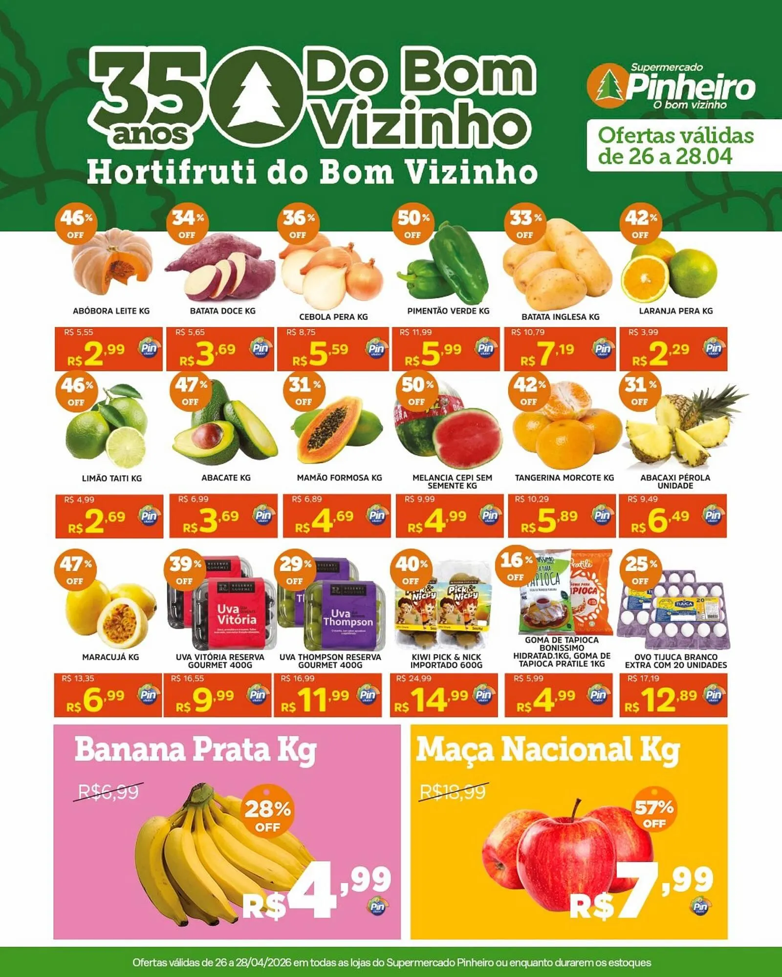 Encarte de Encarte Pinheiro Supermercado 27 de abril até 28 de abril 2026 - Pagina 2