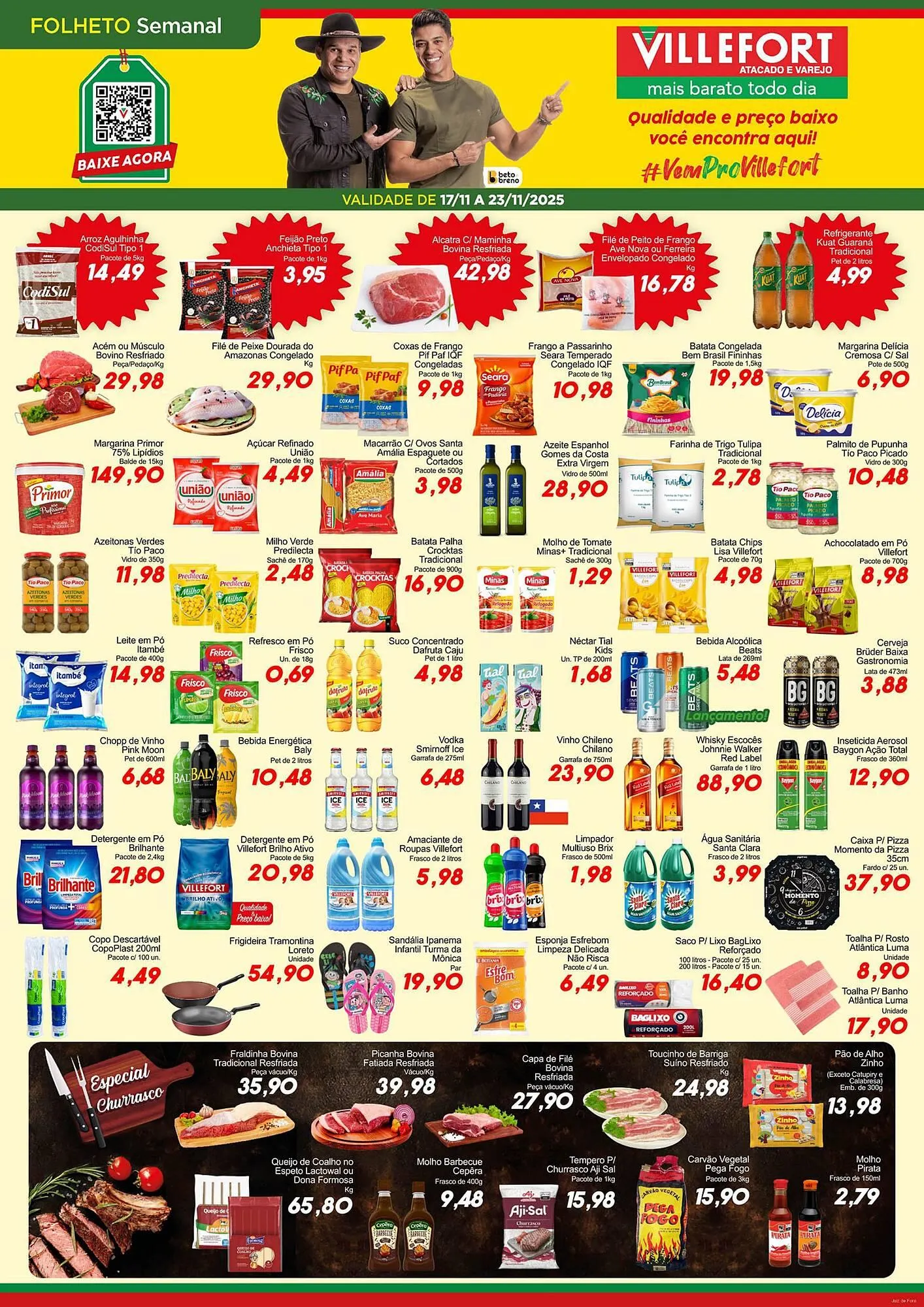 Encarte de Catálogo Villefort Atacadista 17 de novembro até 23 de novembro 2025 - Pagina 1
