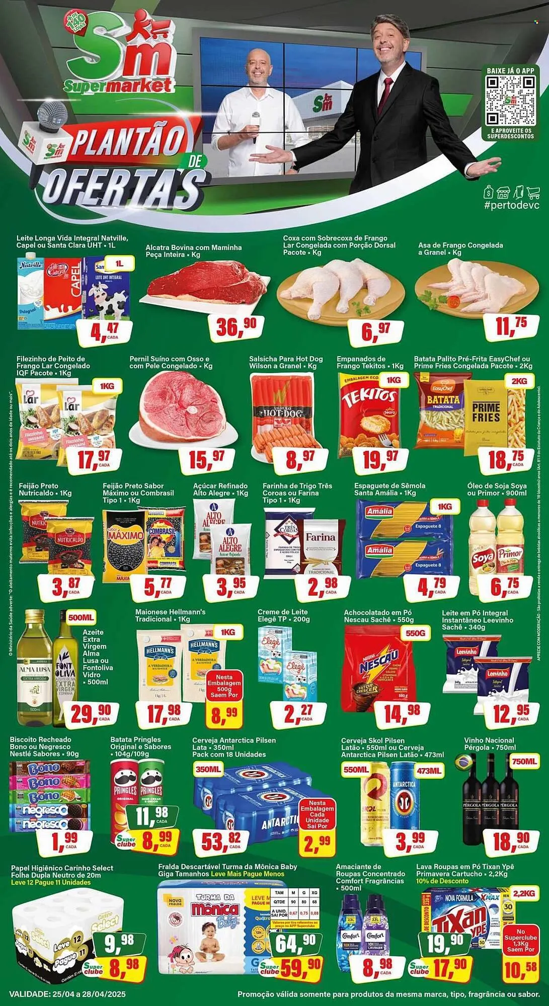 Encarte de Catálogo Rede Supermarket 25 de abril até 28 de abril 2025 - Pagina 1