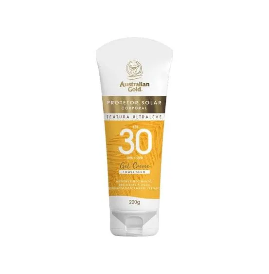 Protetor Solar Australian Gold Gel Creme Fps30 200gr