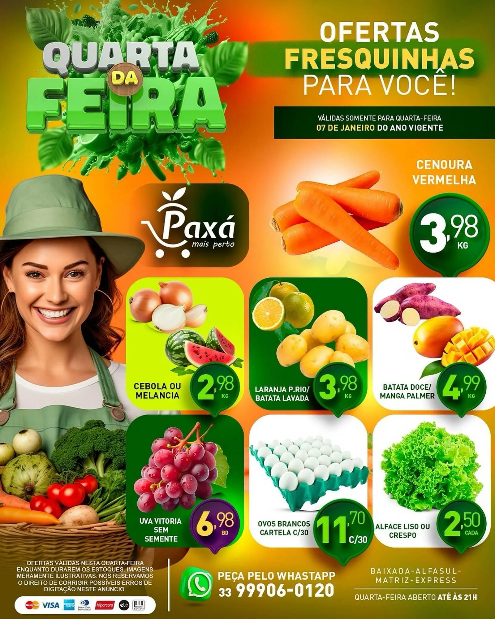 Encarte de Catálogo Paxá Supermercados 6 de janeiro até 7 de janeiro 2026 - Pagina 1