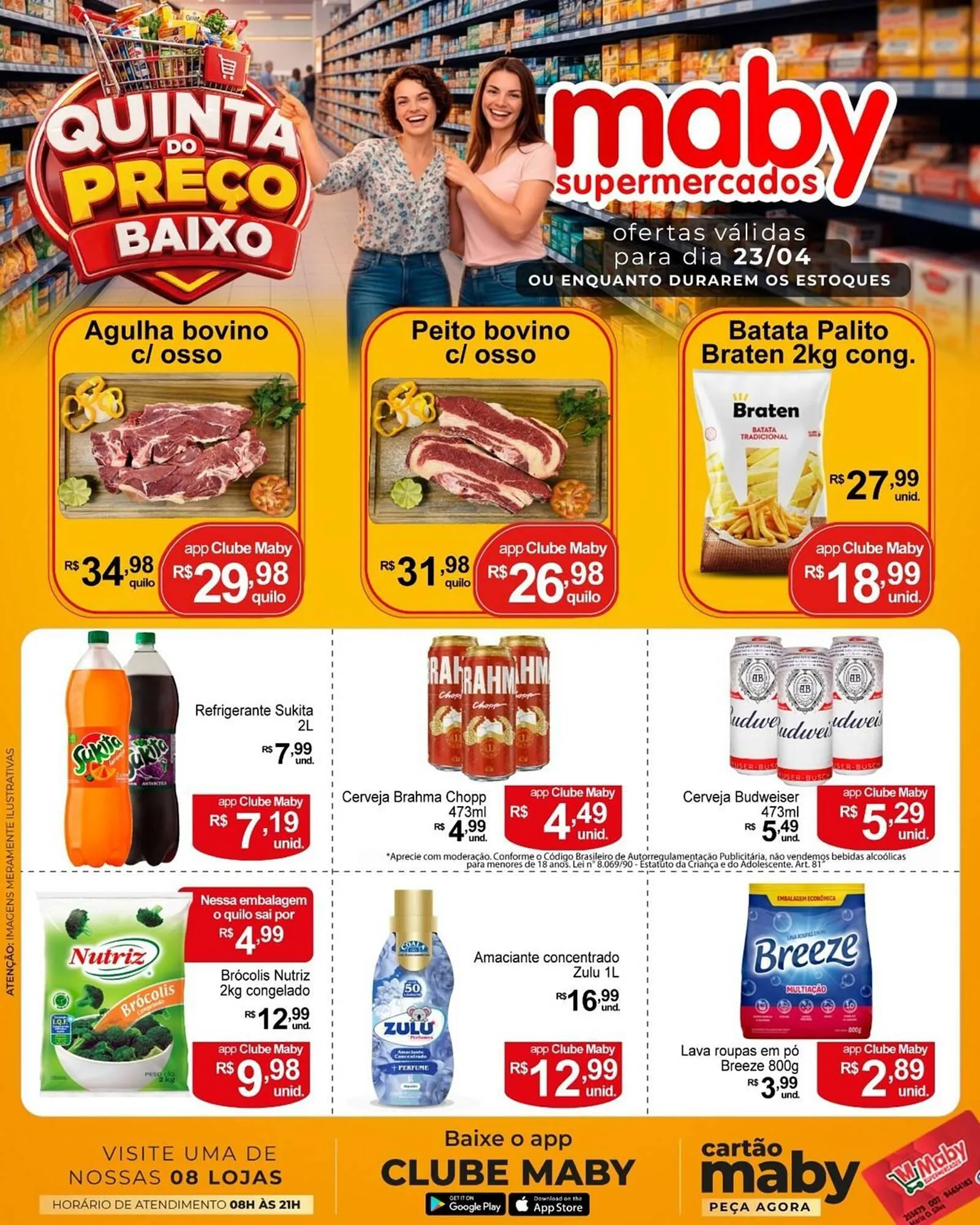 Encarte de Catálogo Maby Supermercados 23 de abril até 23 de abril 2026 - Pagina 1