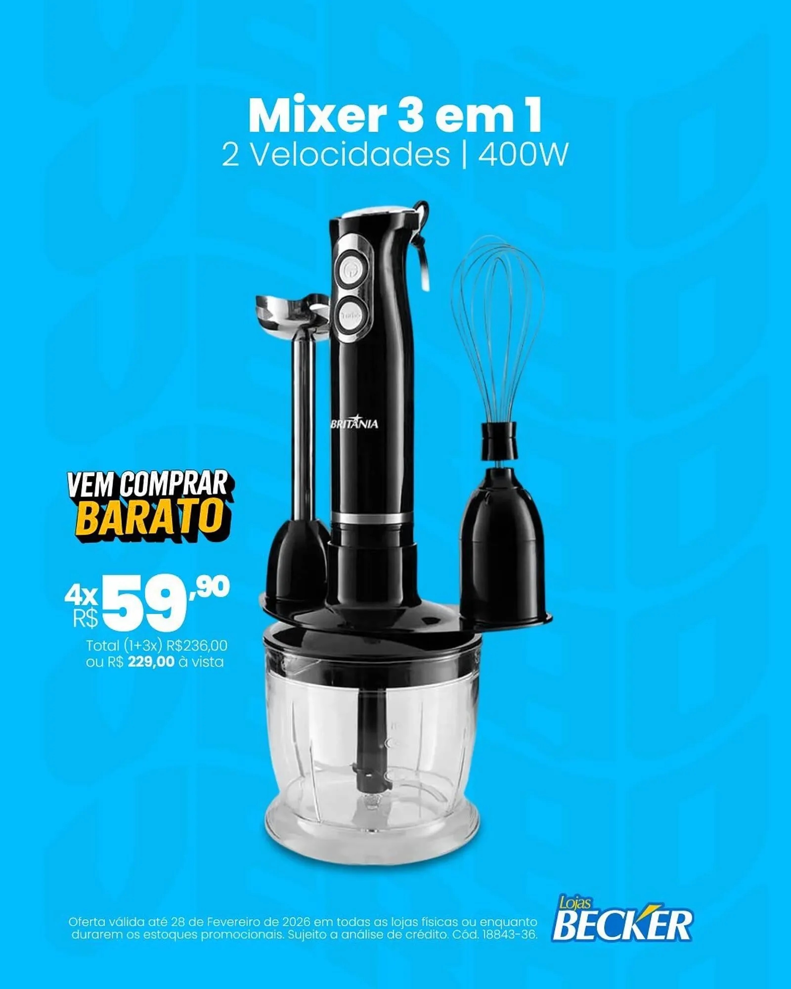 Encarte de Folheto Lojas Becker 19 de fevereiro até 28 de fevereiro 2026 - Pagina 1