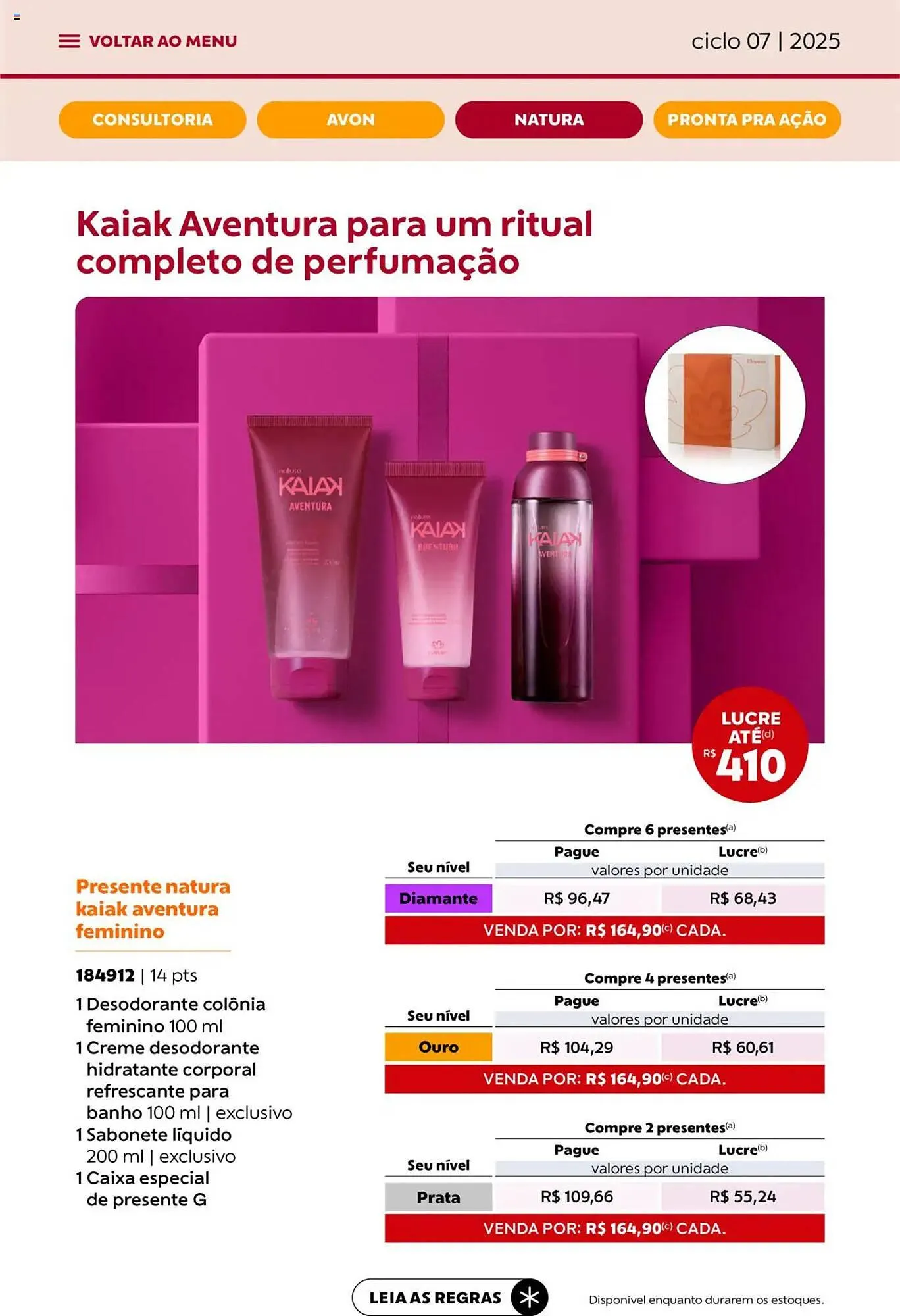 Encarte de Catálogo Avon 3 de abril até 1 de maio 2025 - Pagina 53