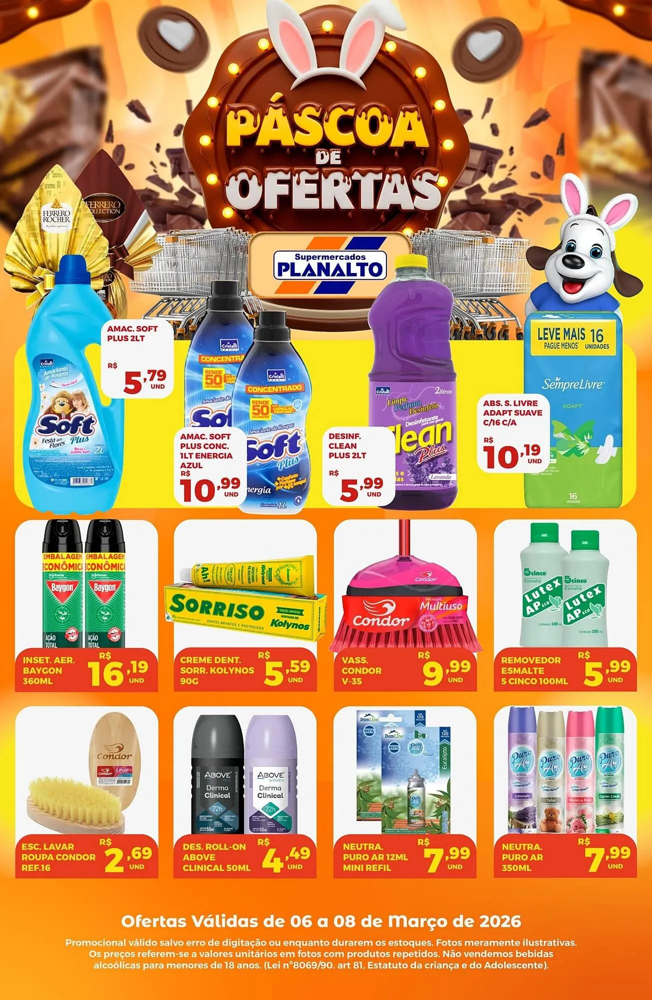 Encarte de Catálogo Supermercados Planalto 6 de março até 8 de março 2026 - Pagina 1