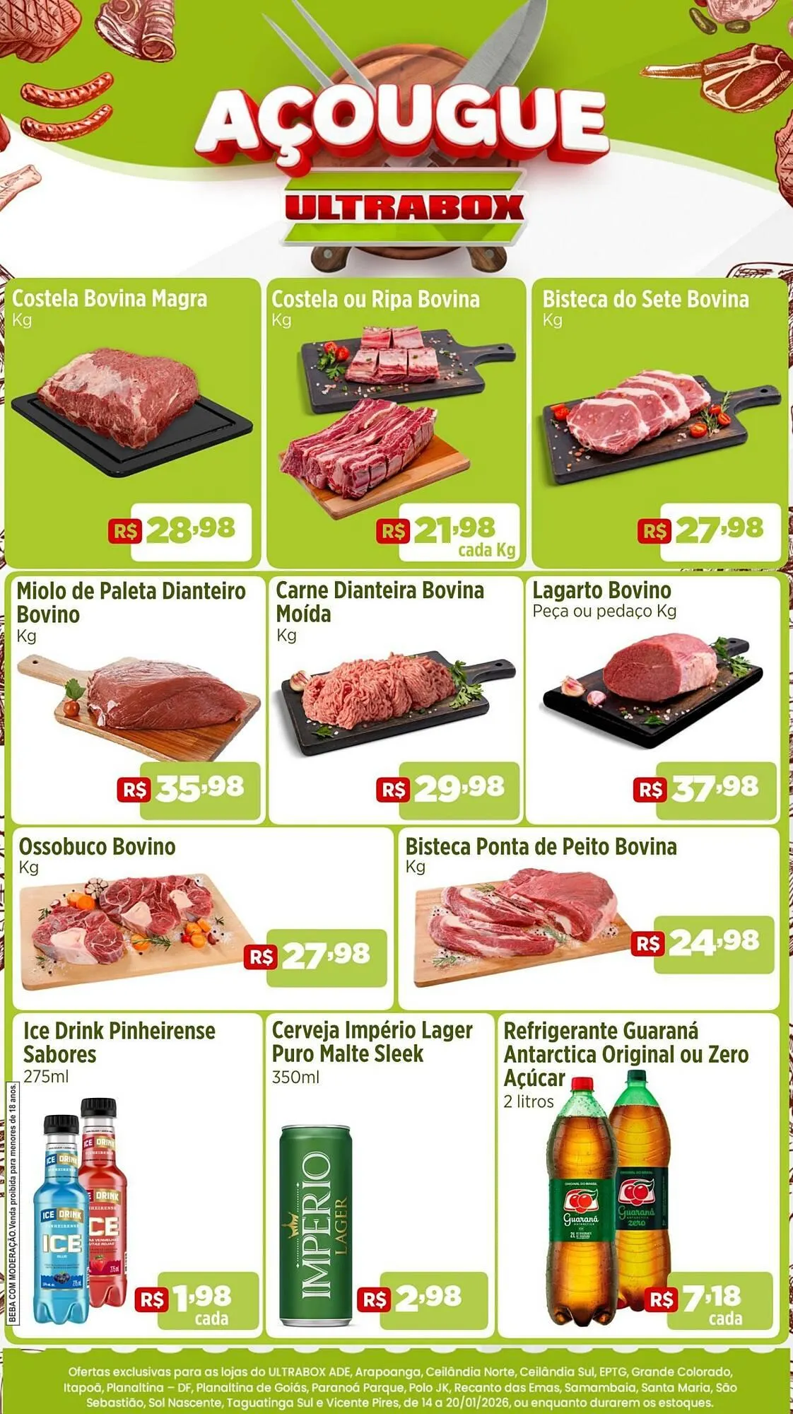Encarte de Panfleto Ultrabox 14 de janeiro até 20 de janeiro 2026 - Pagina 1