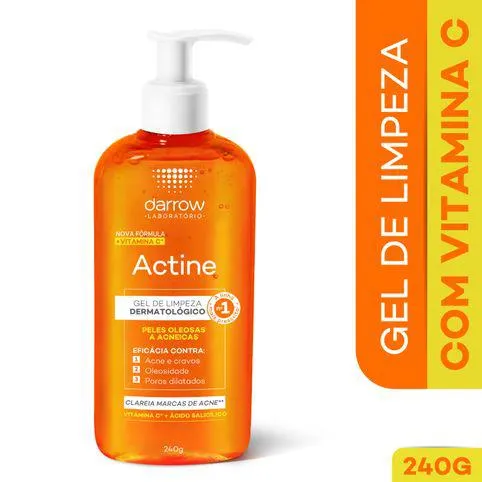 Gel de Limpeza Facial Actine Vitamina C 240g
