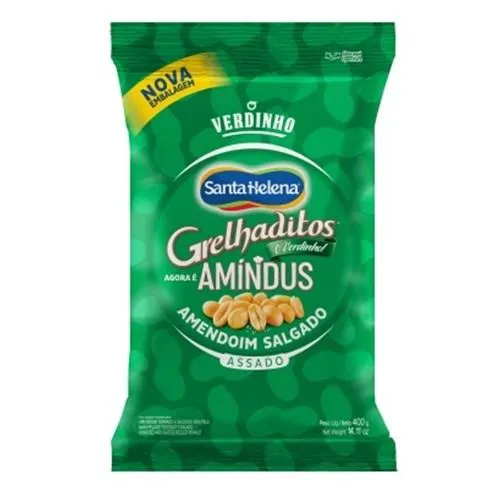 Amendoim Torrado Salgado sem Pele Grelhaditos 400G