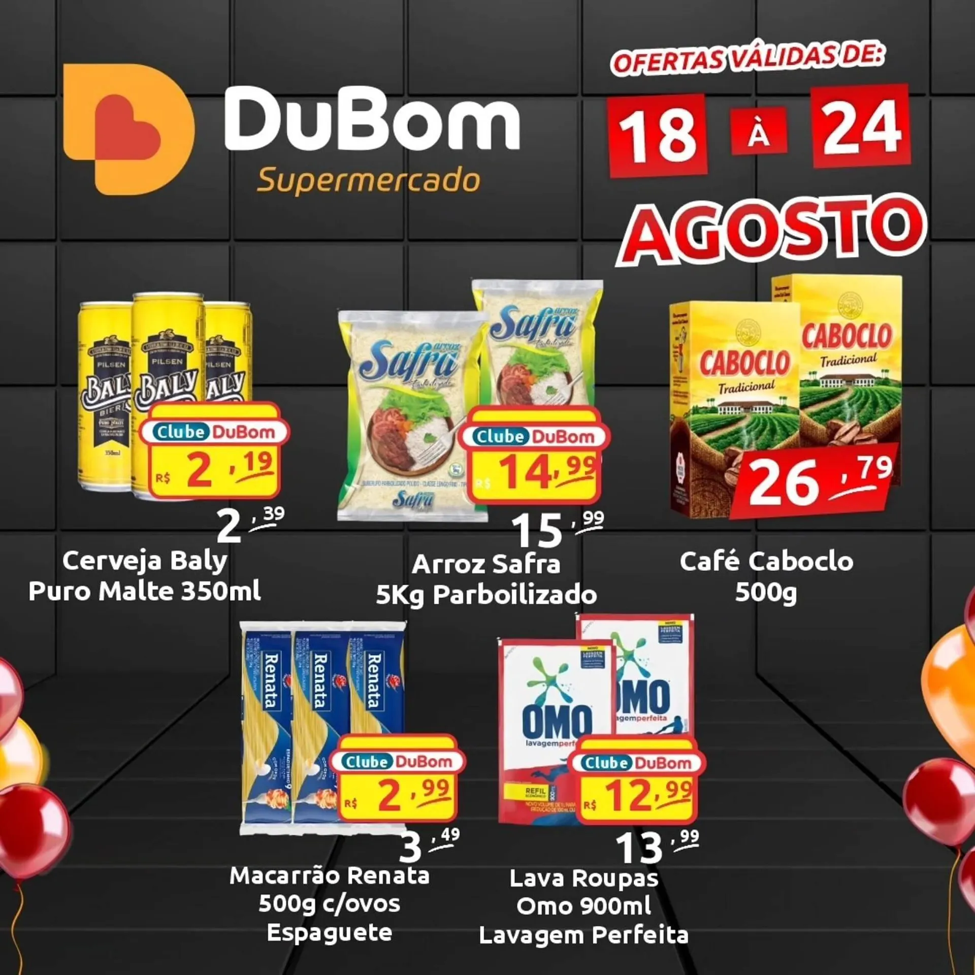 Encarte de Catálogo Dubom Supermercados 18 de agosto até 24 de agosto 2025 - Pagina 1