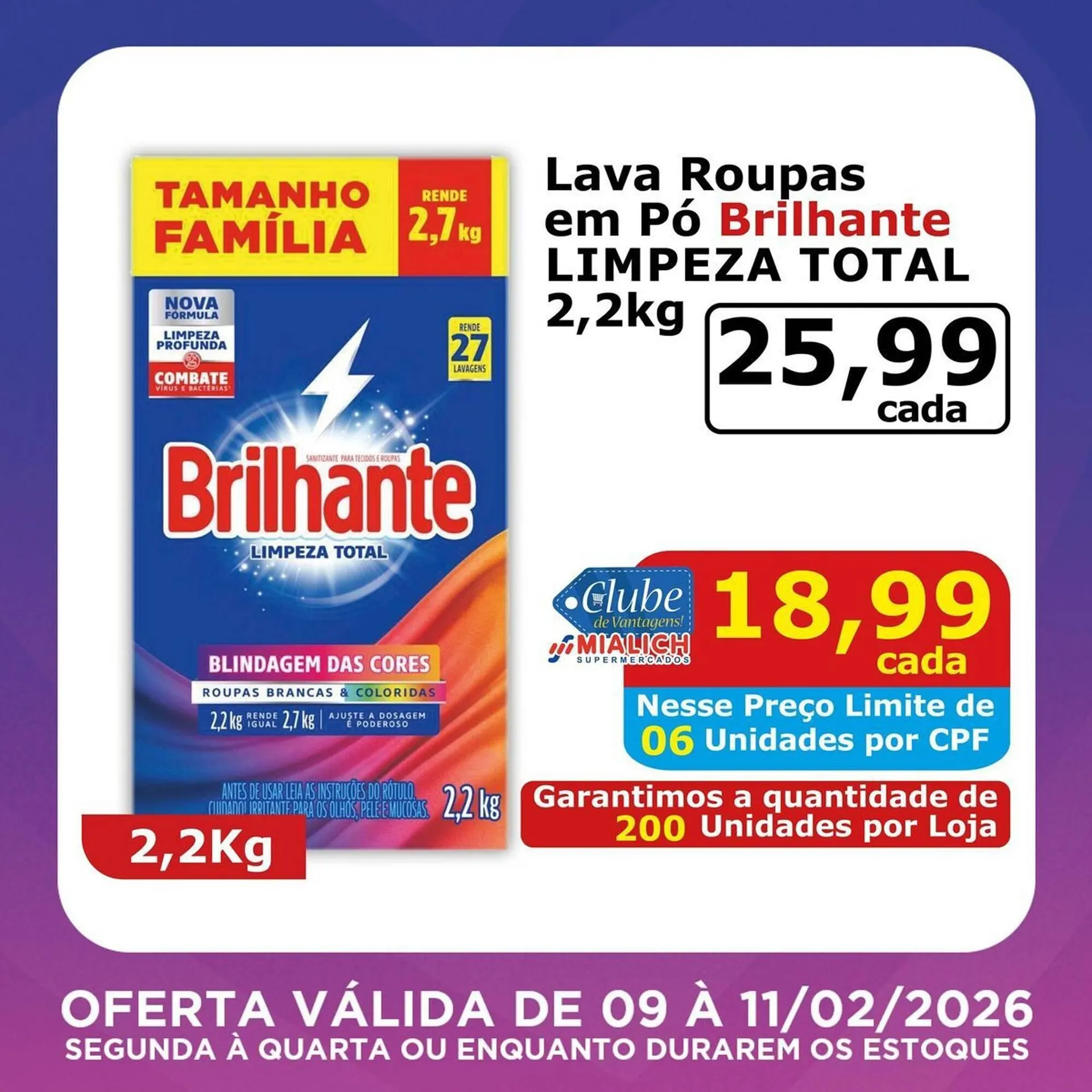 Encarte de Catálogo Mialich Supermercados 9 de fevereiro até 11 de fevereiro 2026 - Pagina 2