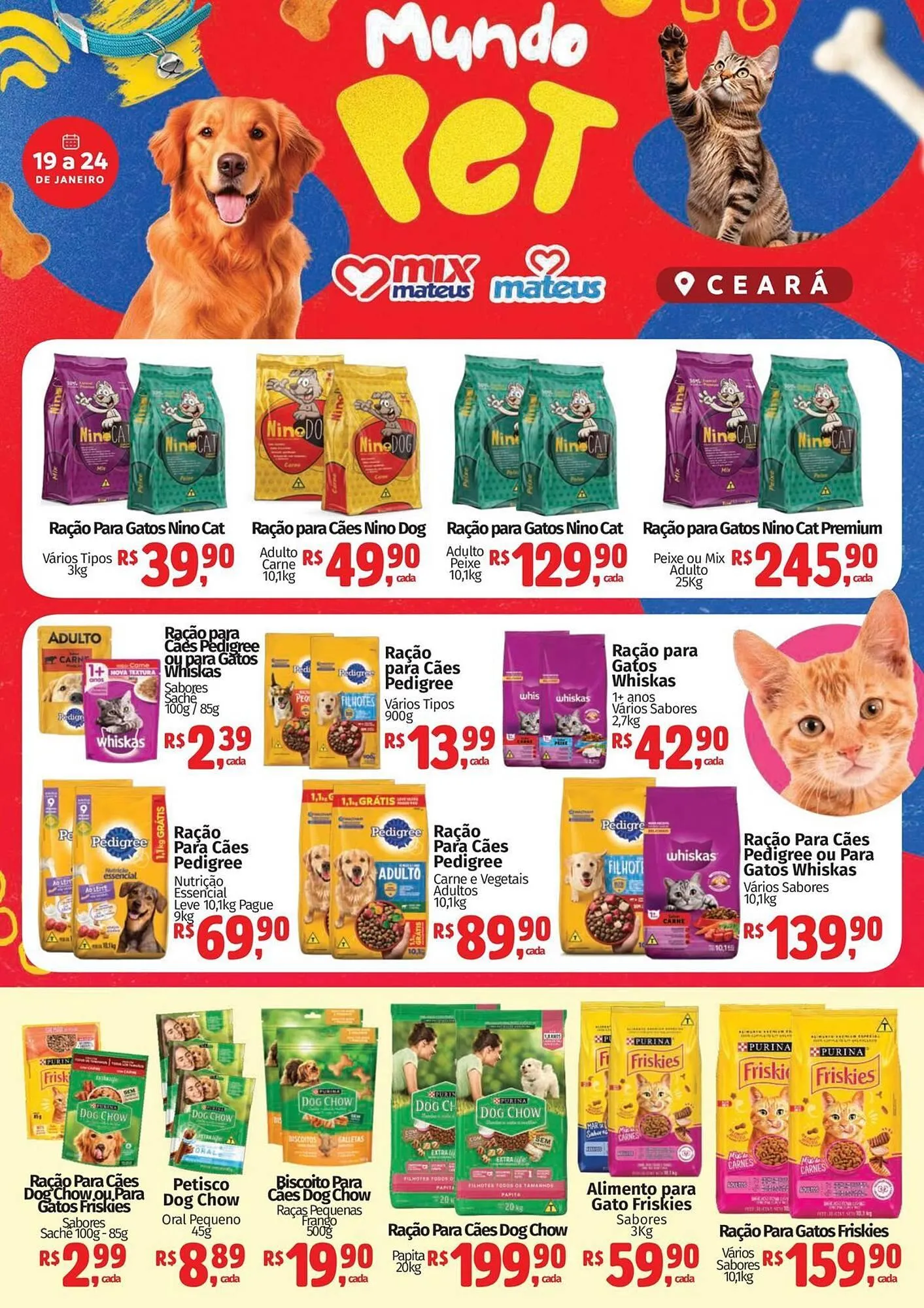 Encarte de Catálogo Supermercados Mateus 19 de janeiro até 24 de janeiro 2026 - Pagina 1