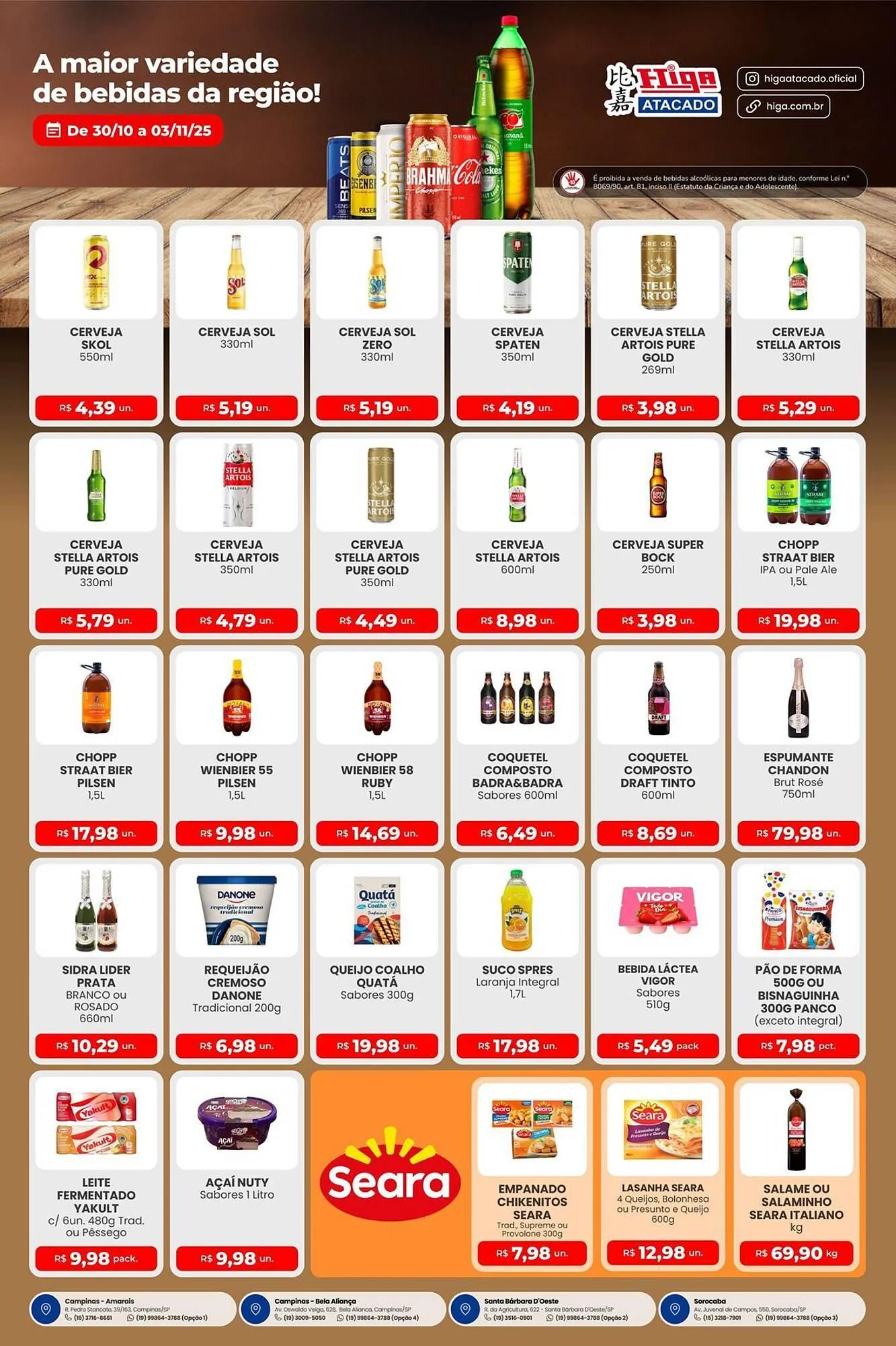Encarte de Folheto Higa Atacado 30 de outubro até 3 de novembro 2025 - Pagina 3